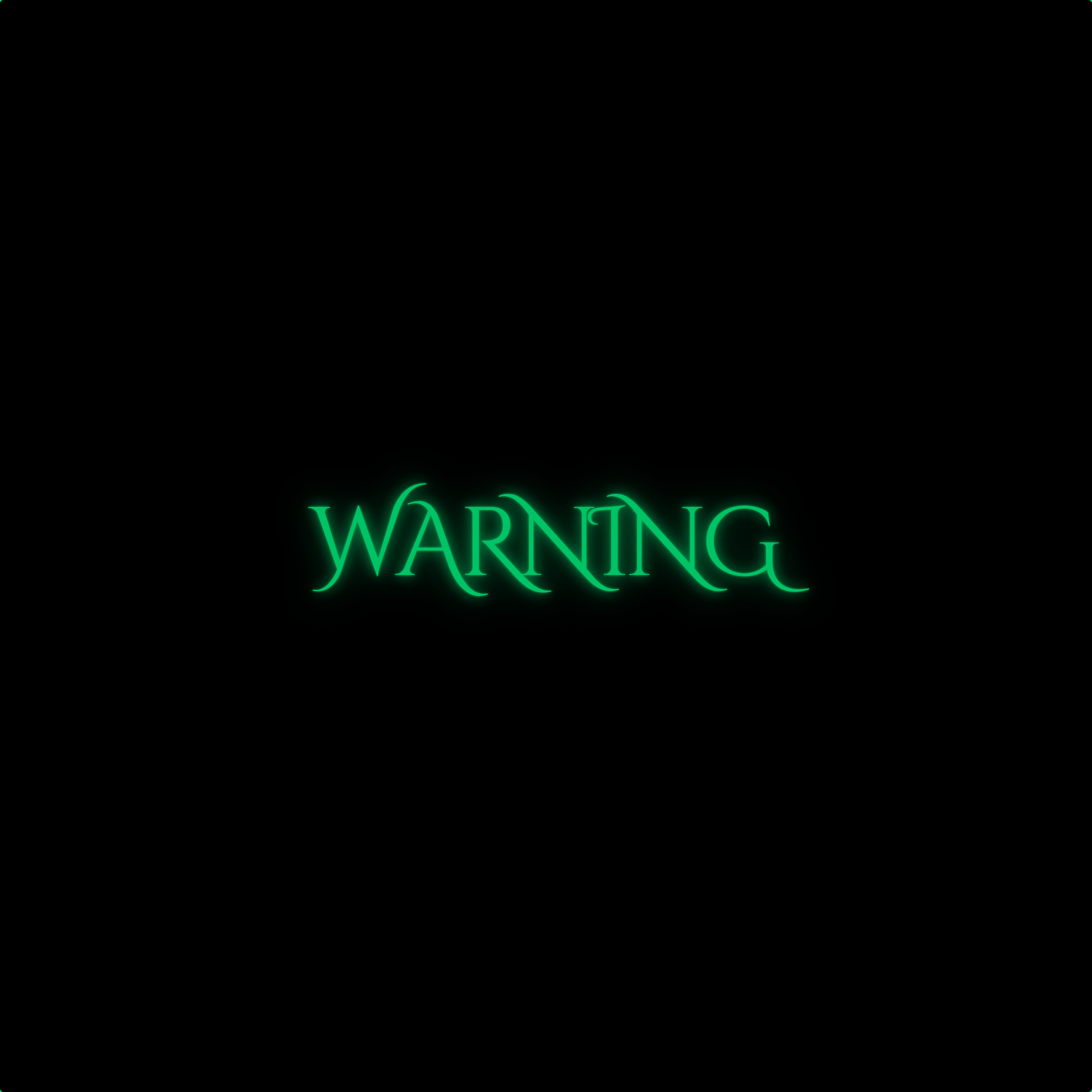 Warning artwork