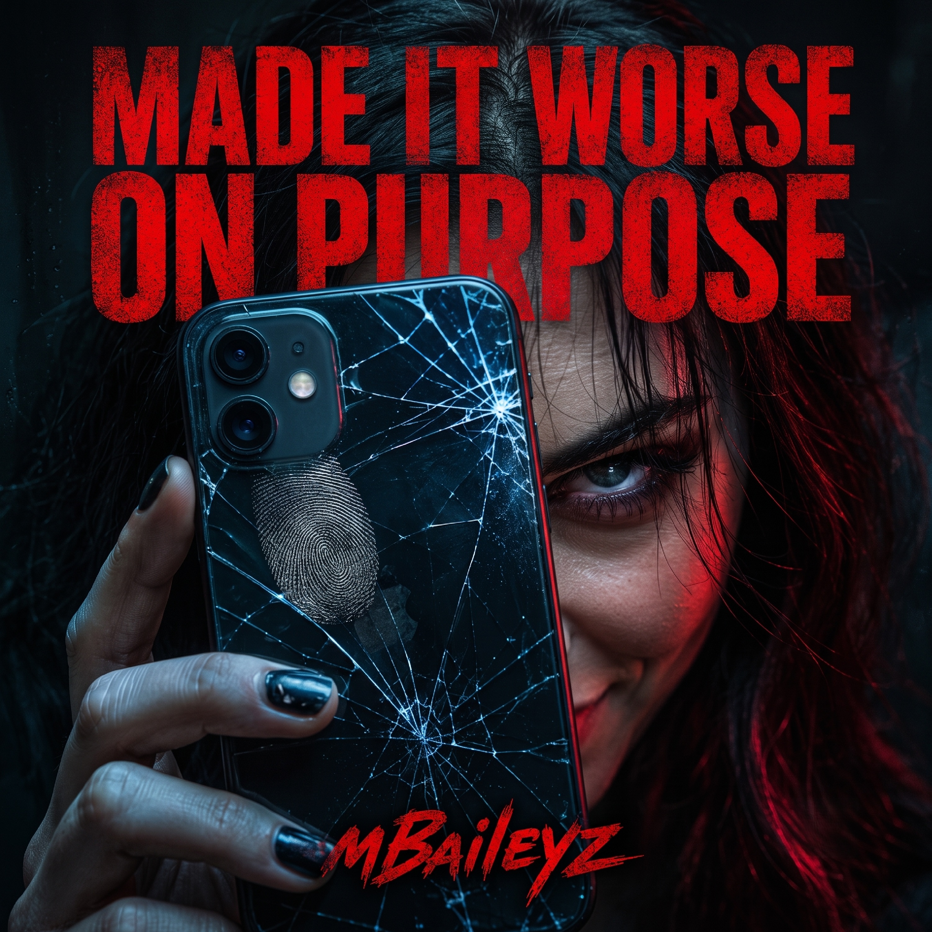 MADE IT WORSE ON PURPOSE by mBaileyz cover art