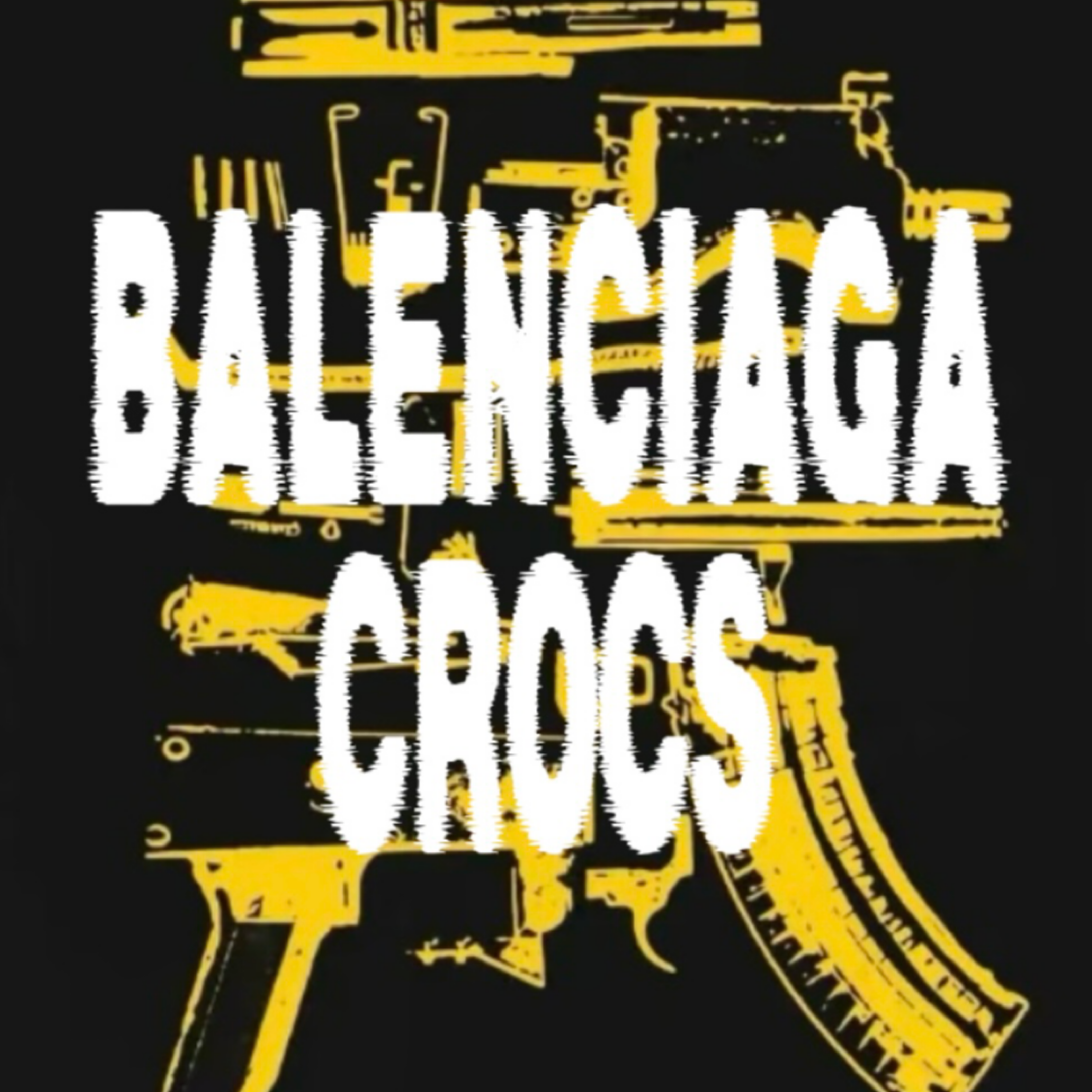 Balenci@ga Crøcs artwork