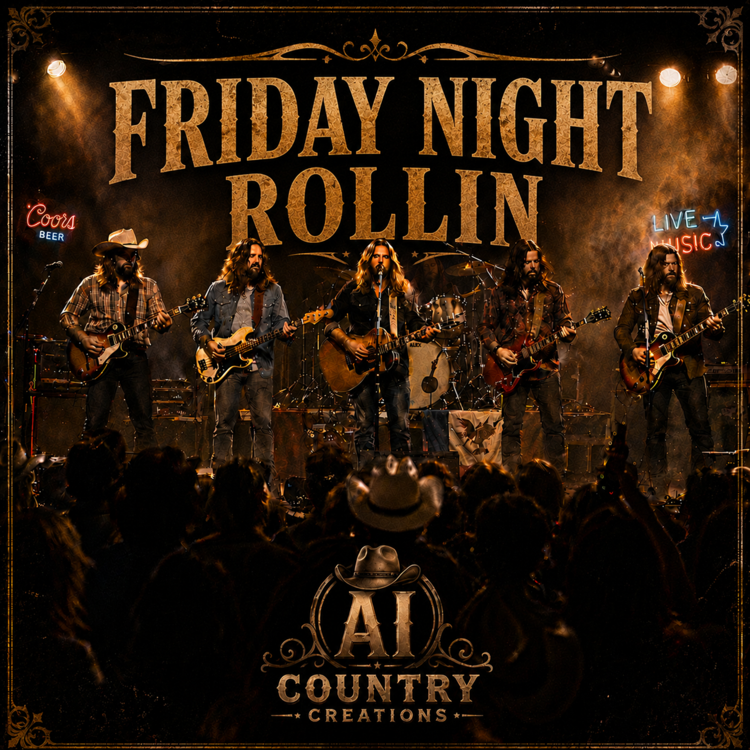 Friday Night Rollin by AI Country Creations cover art