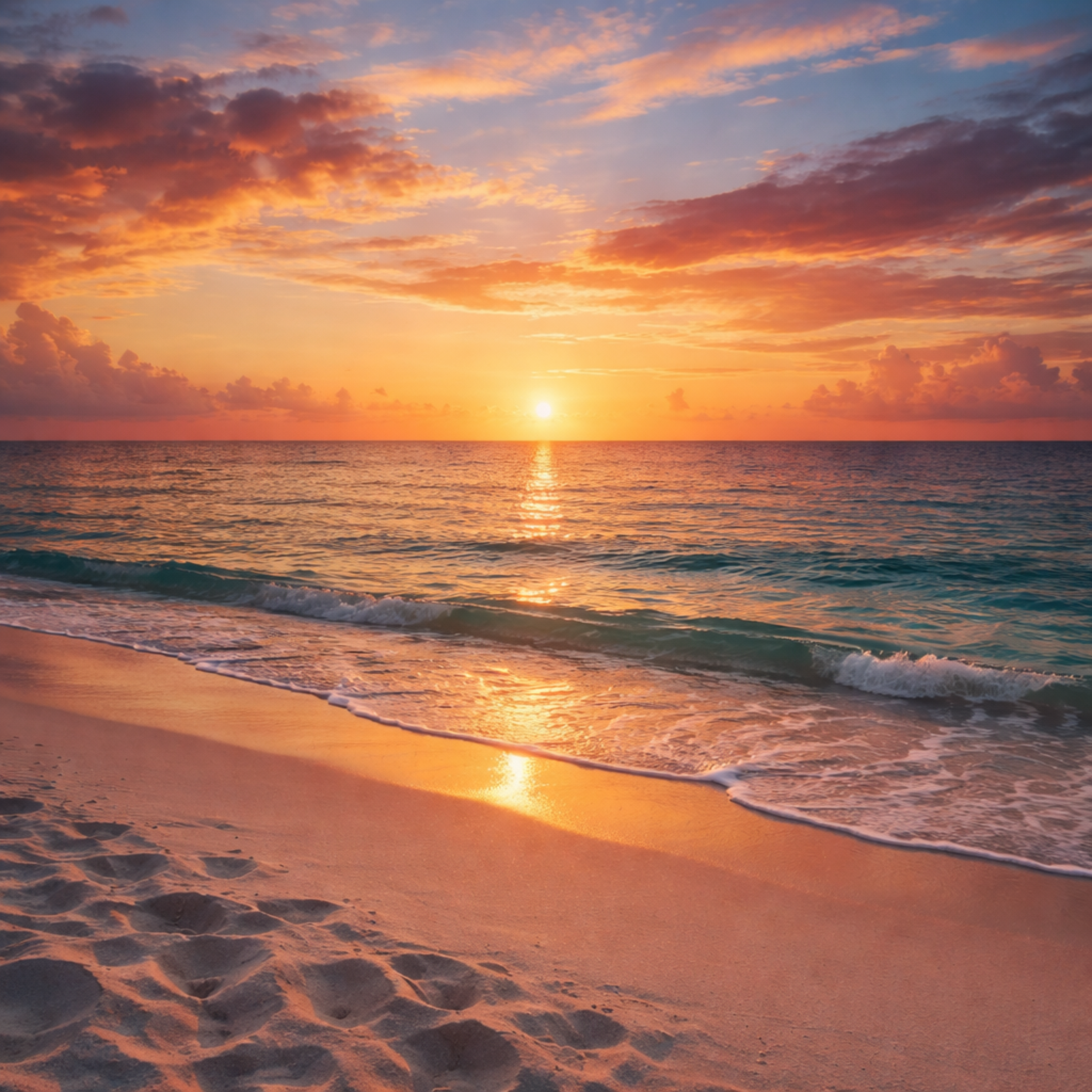 Sunset On Quiet Sands artwork