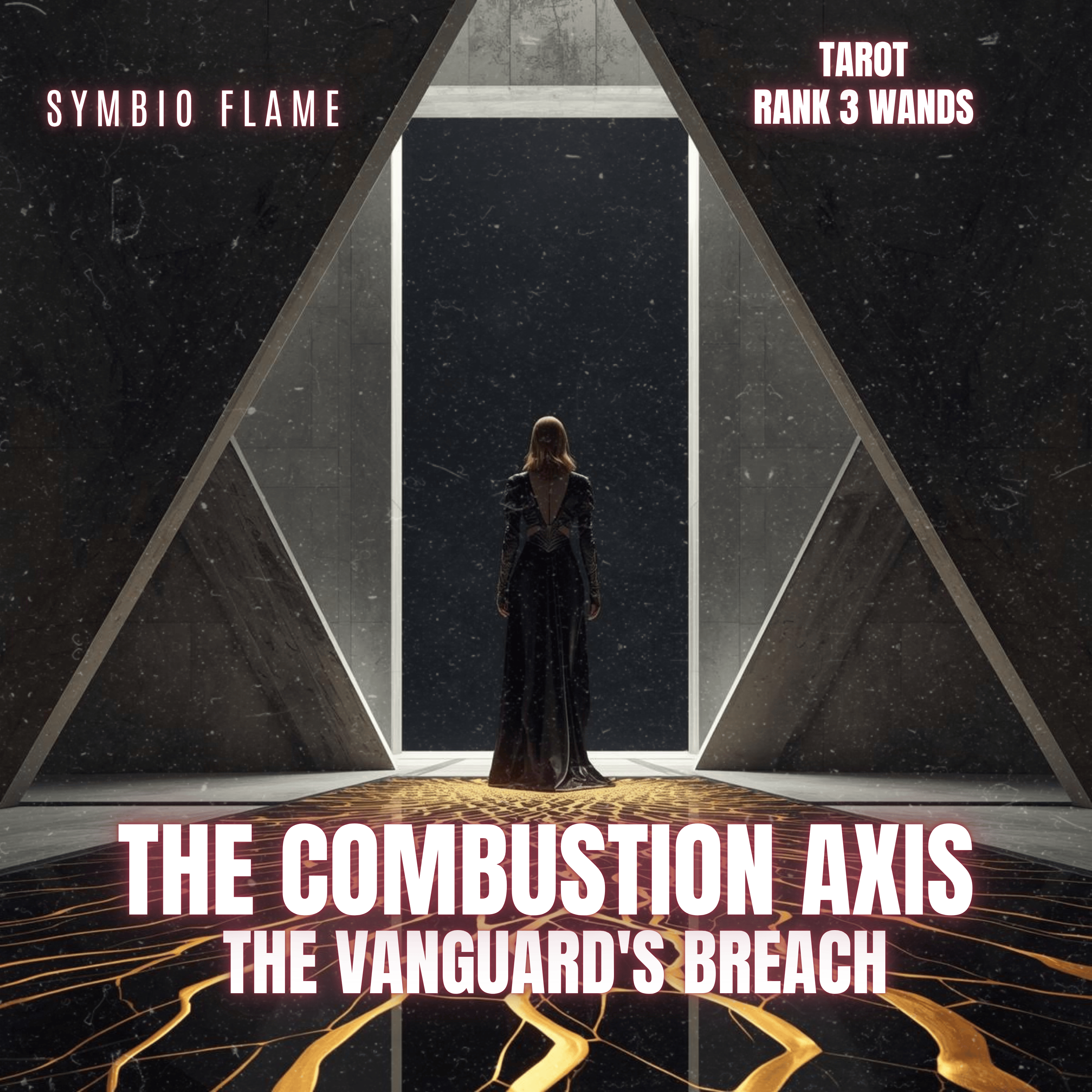 TAROT Rank 3 Wands - THE ARCHITECTURE OF DEPARTURE - THE COMBUSTION AXIS artwork