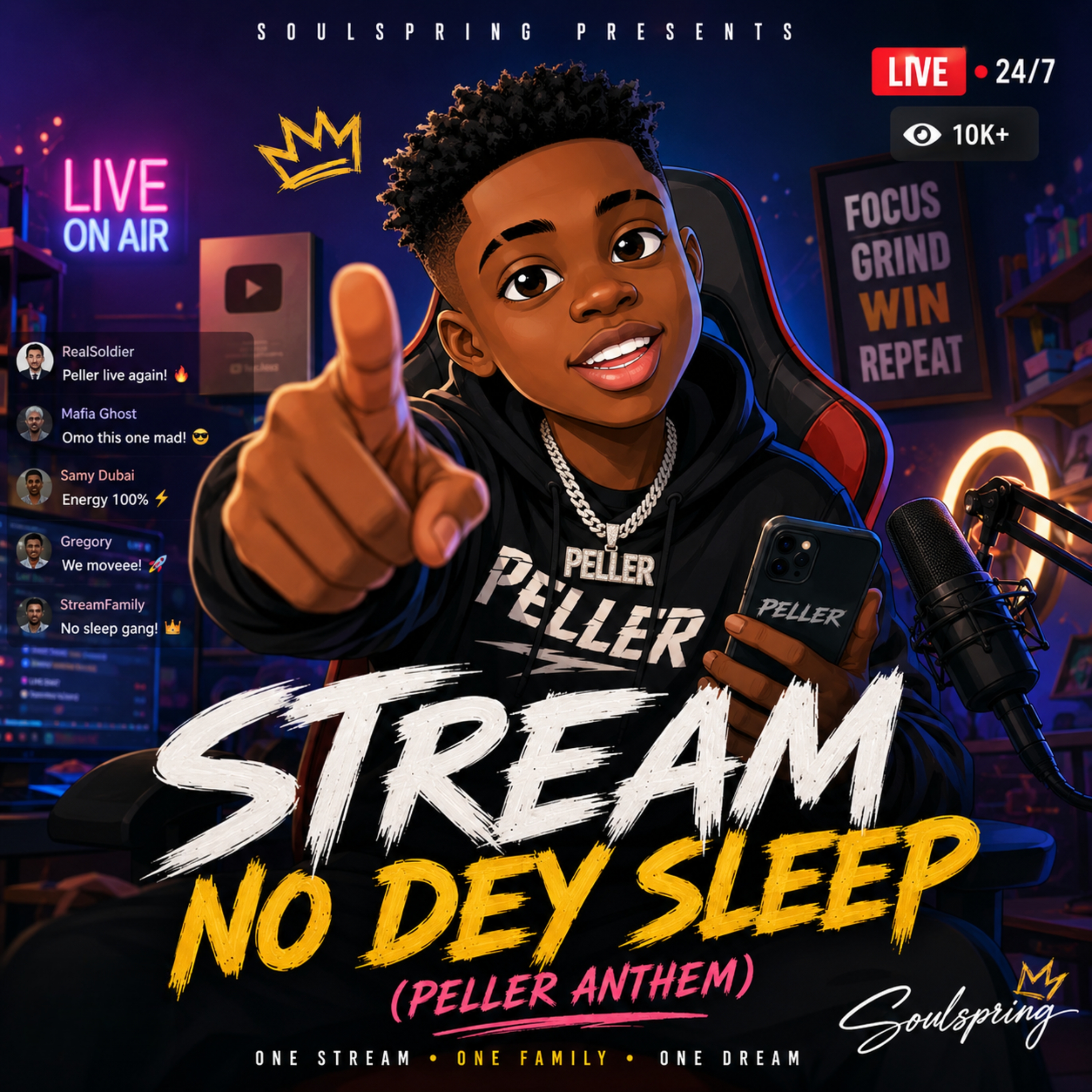 STREAM NO DEY SLEEP (Peller Anthem) by Soulspring cover art