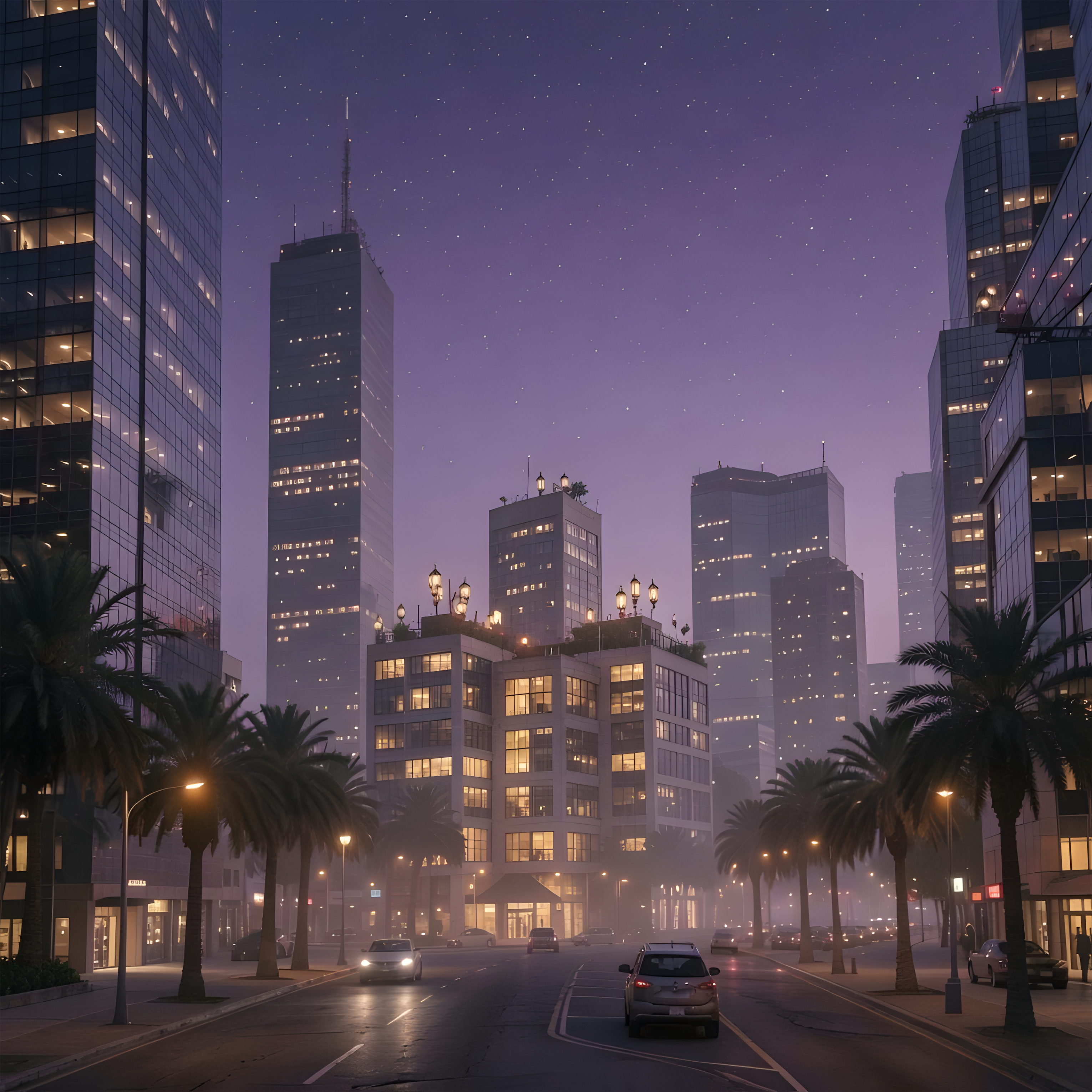 Lavender Skyline by CityFlower Pop cover art