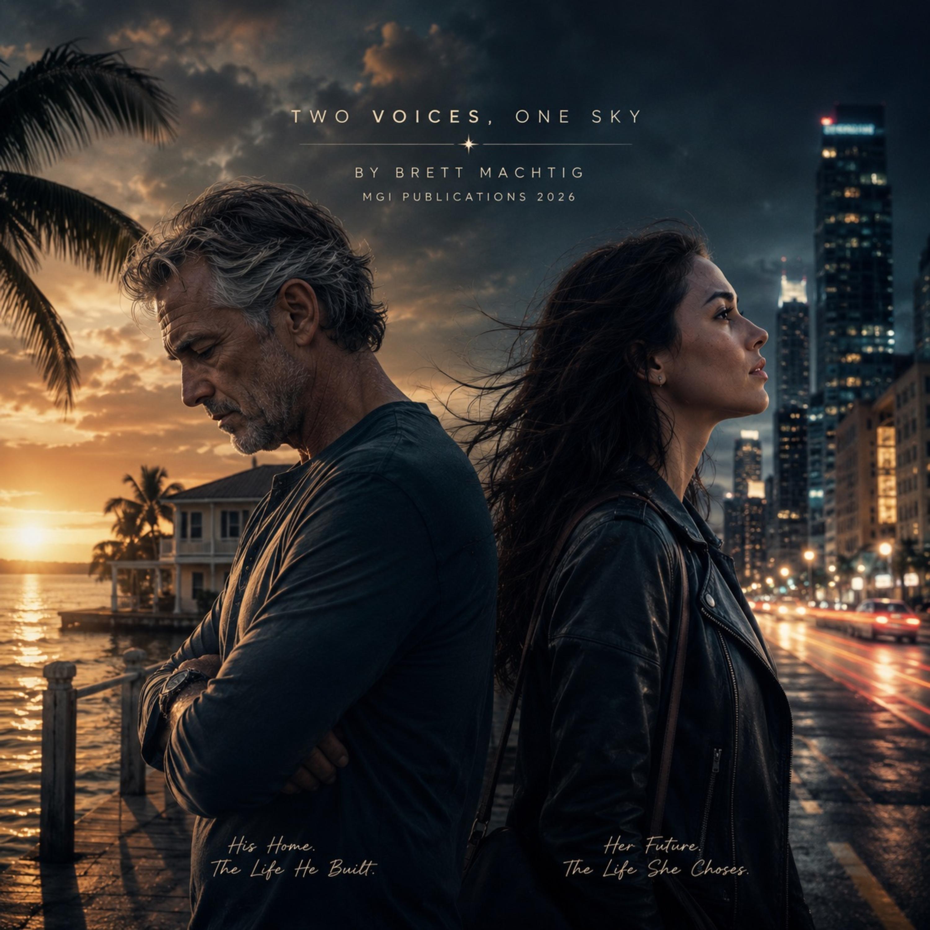 Two Voices, One Sky by Brett Machtig cover art