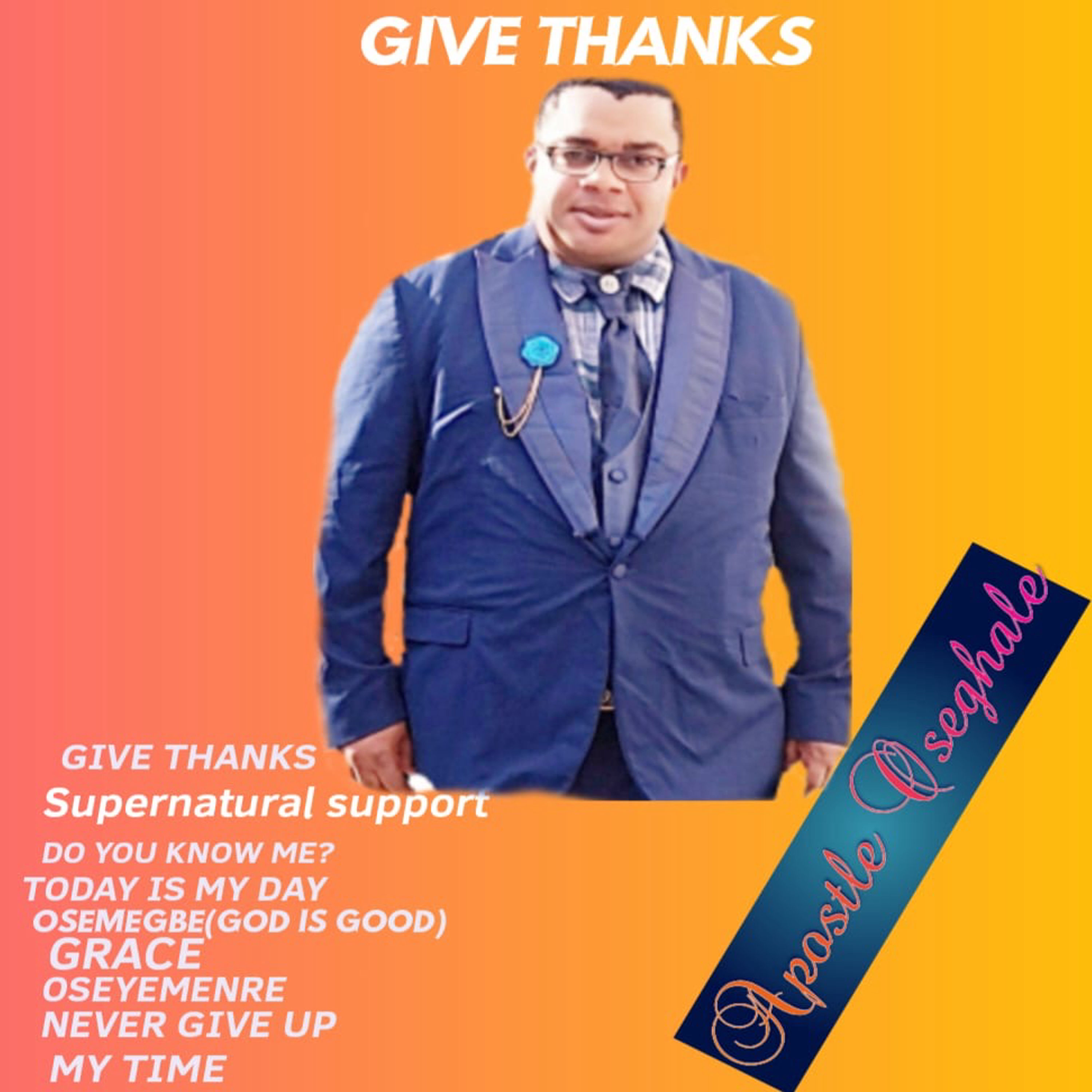 Give Thanks by Apostle Oseghale cover art