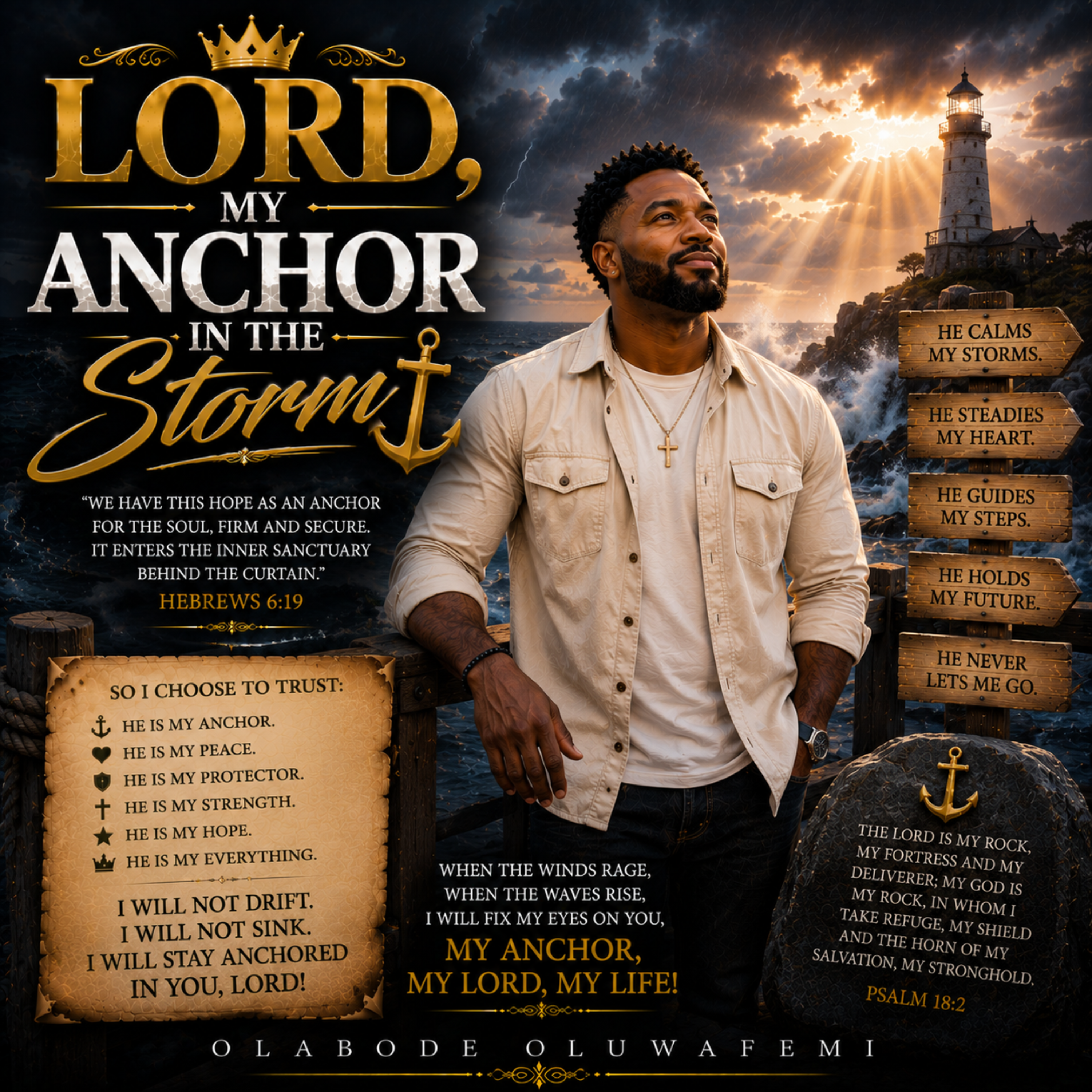 Lord, My Anchor in the Storm by olabode oluwafemi cover art