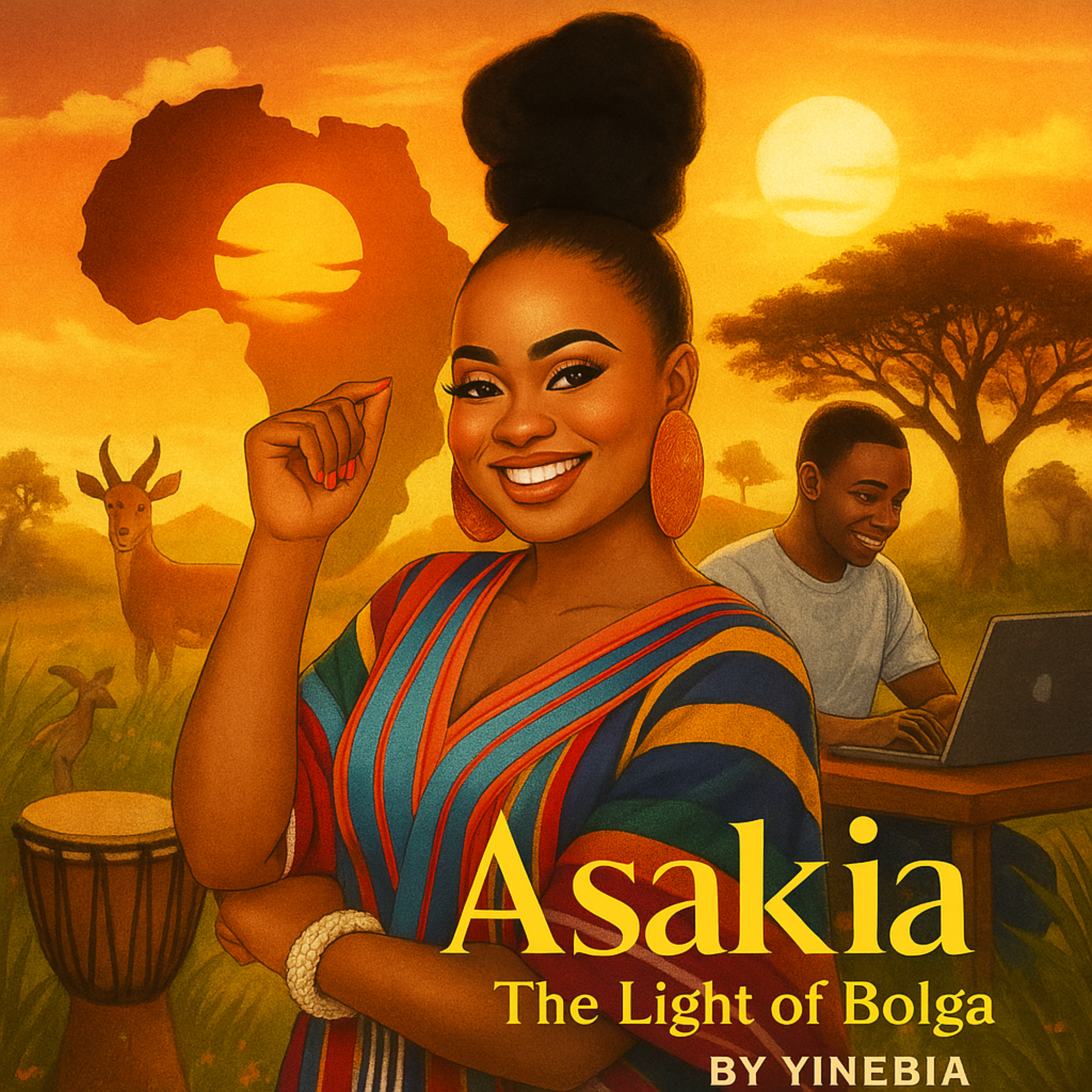 Asakia the light of bolga artwork