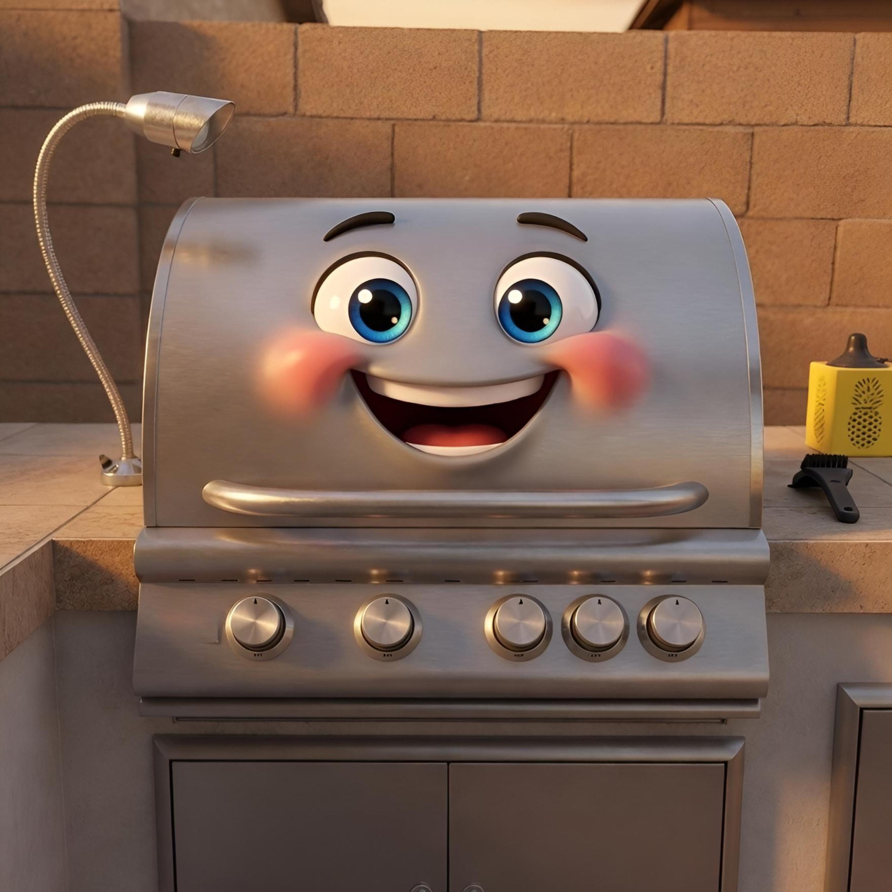 Meet Grilly The Happy Grill by DownBurst Media Kids cover art