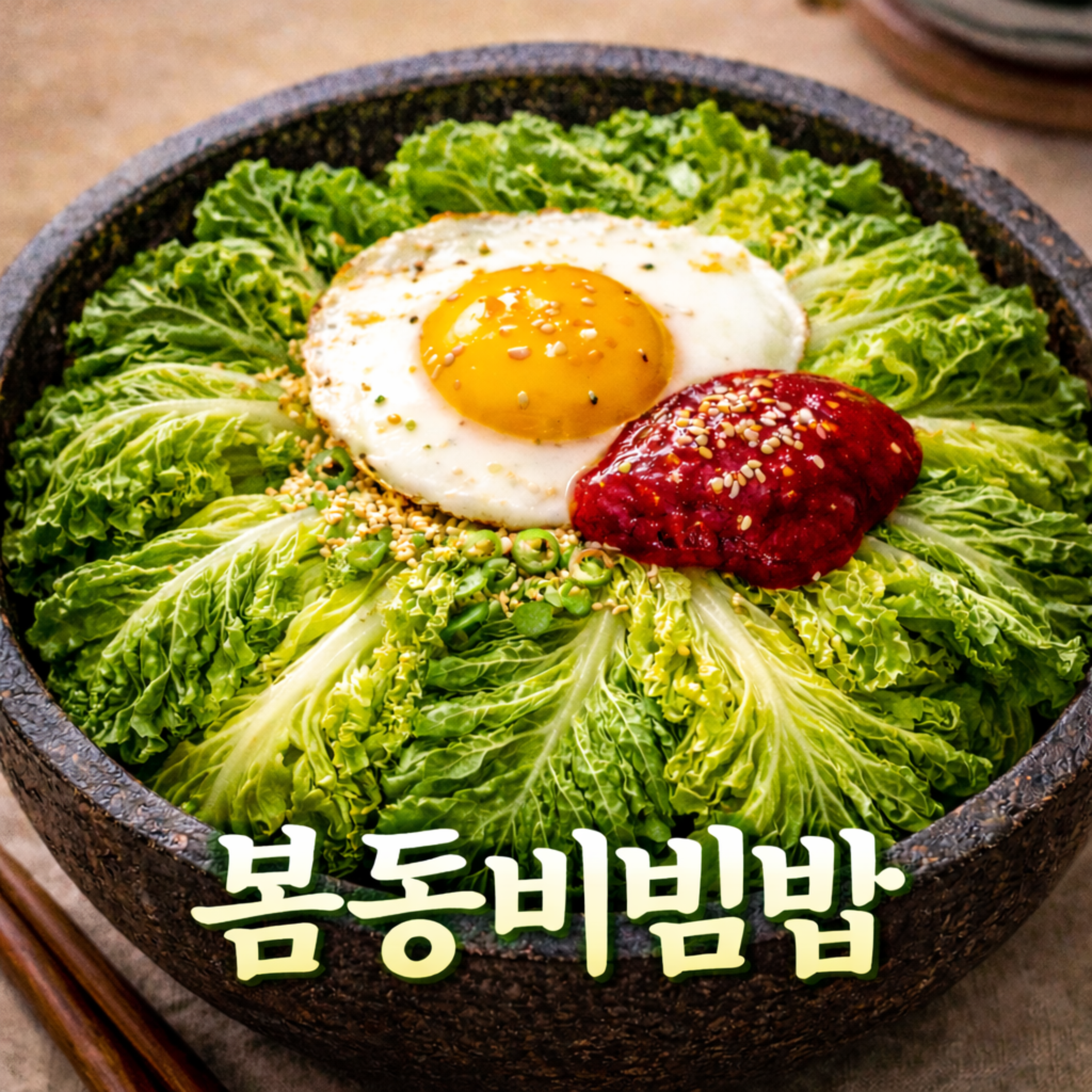 봄동비빔밥 artwork