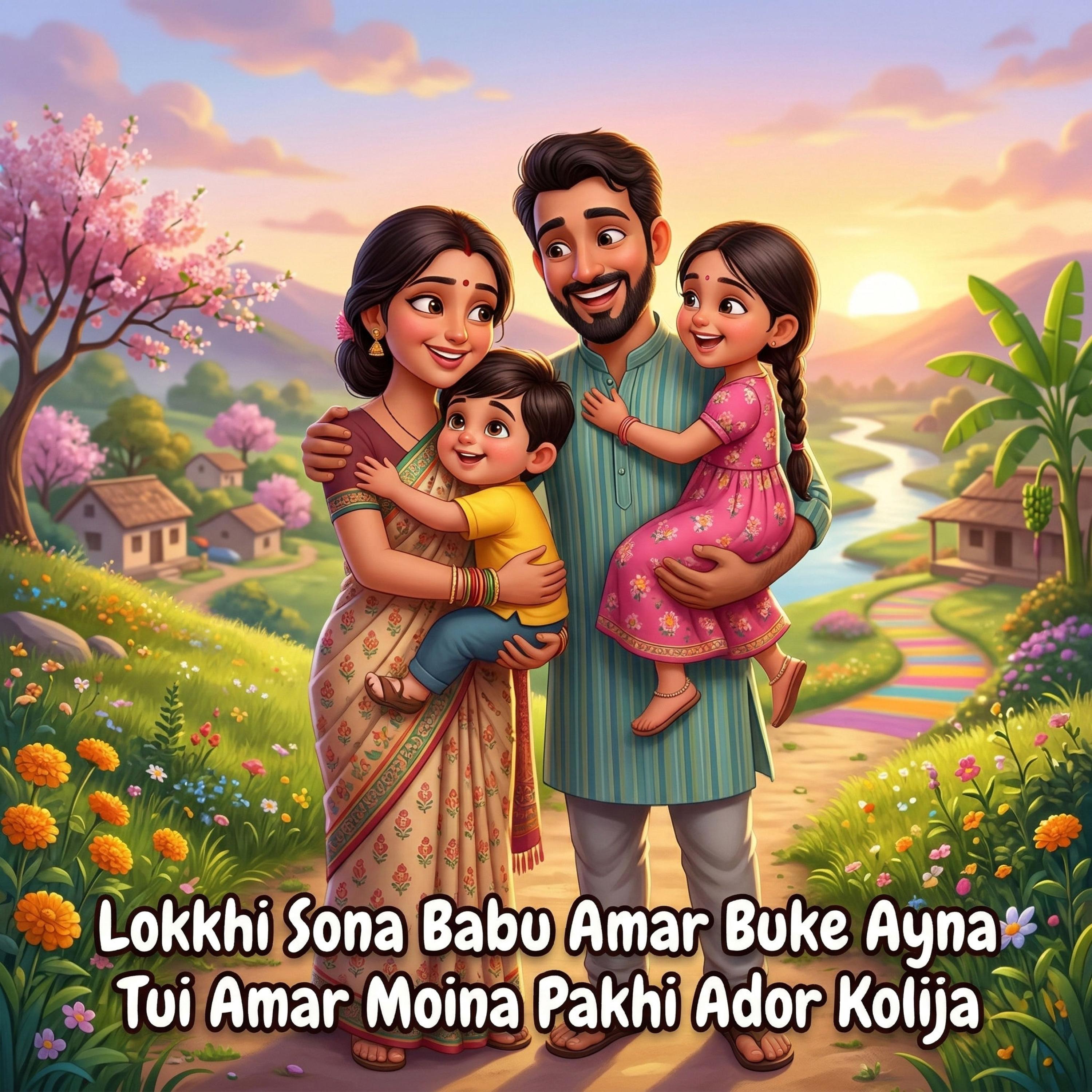 লক্ষীসোনা বাবু আমার বুকে আইনা তুই আমার ময়না পাখি আদর কলিজা Lokkhi Sona Babu Amar Buke Ayna Tui Amar Moina Pakhi Ador Kolija by Mubin TusHar cover art