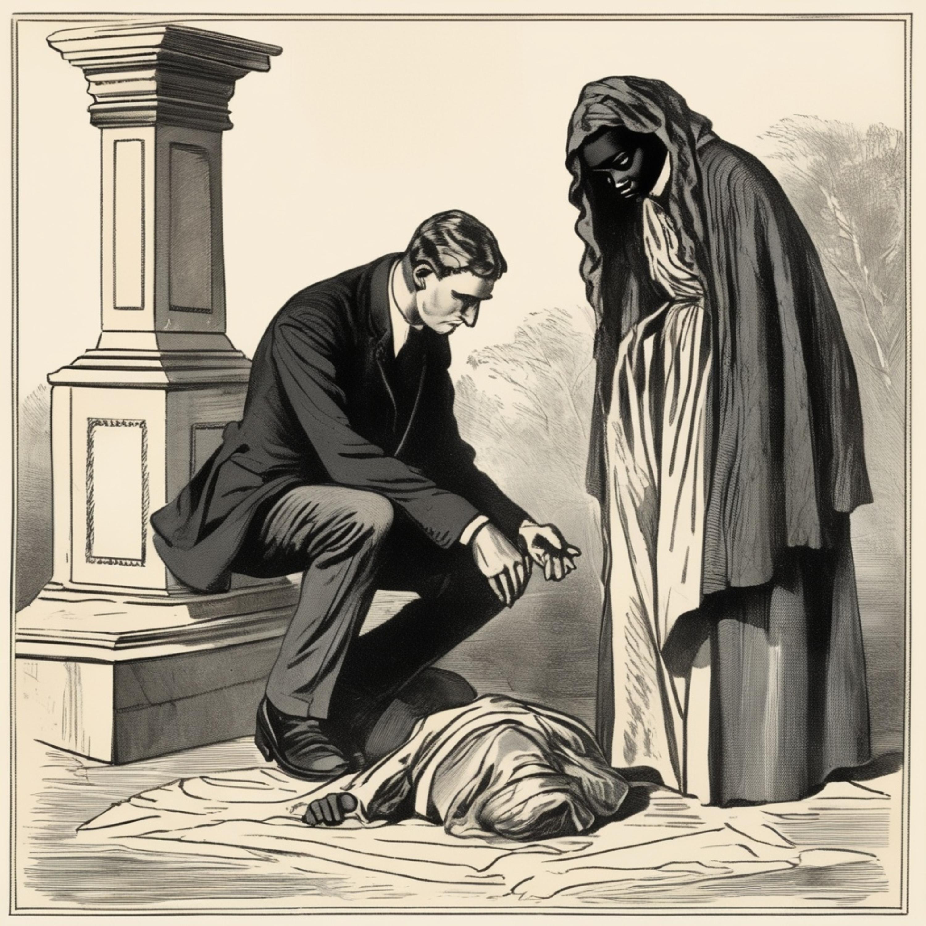 Mourning artwork