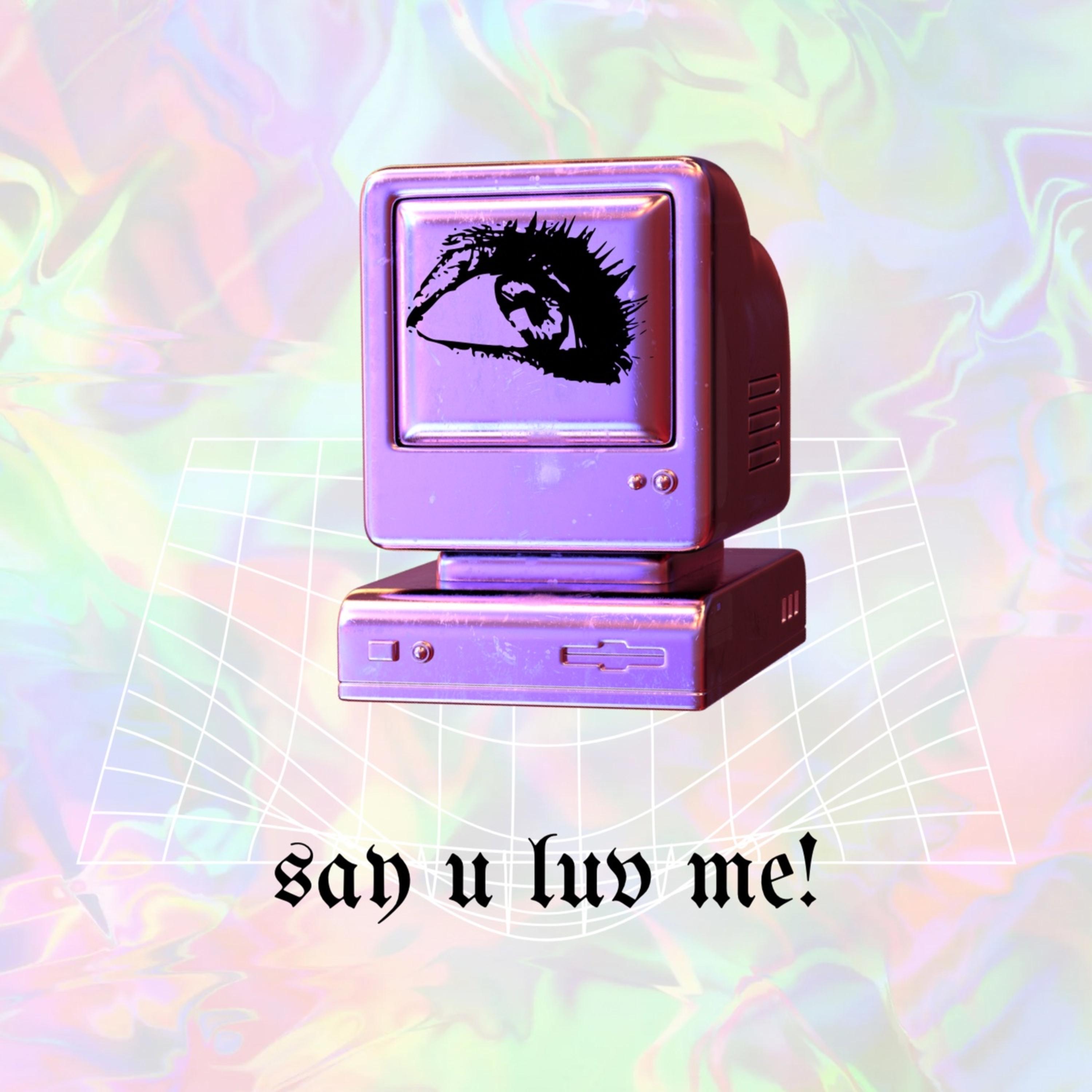 say u luv me! artwork