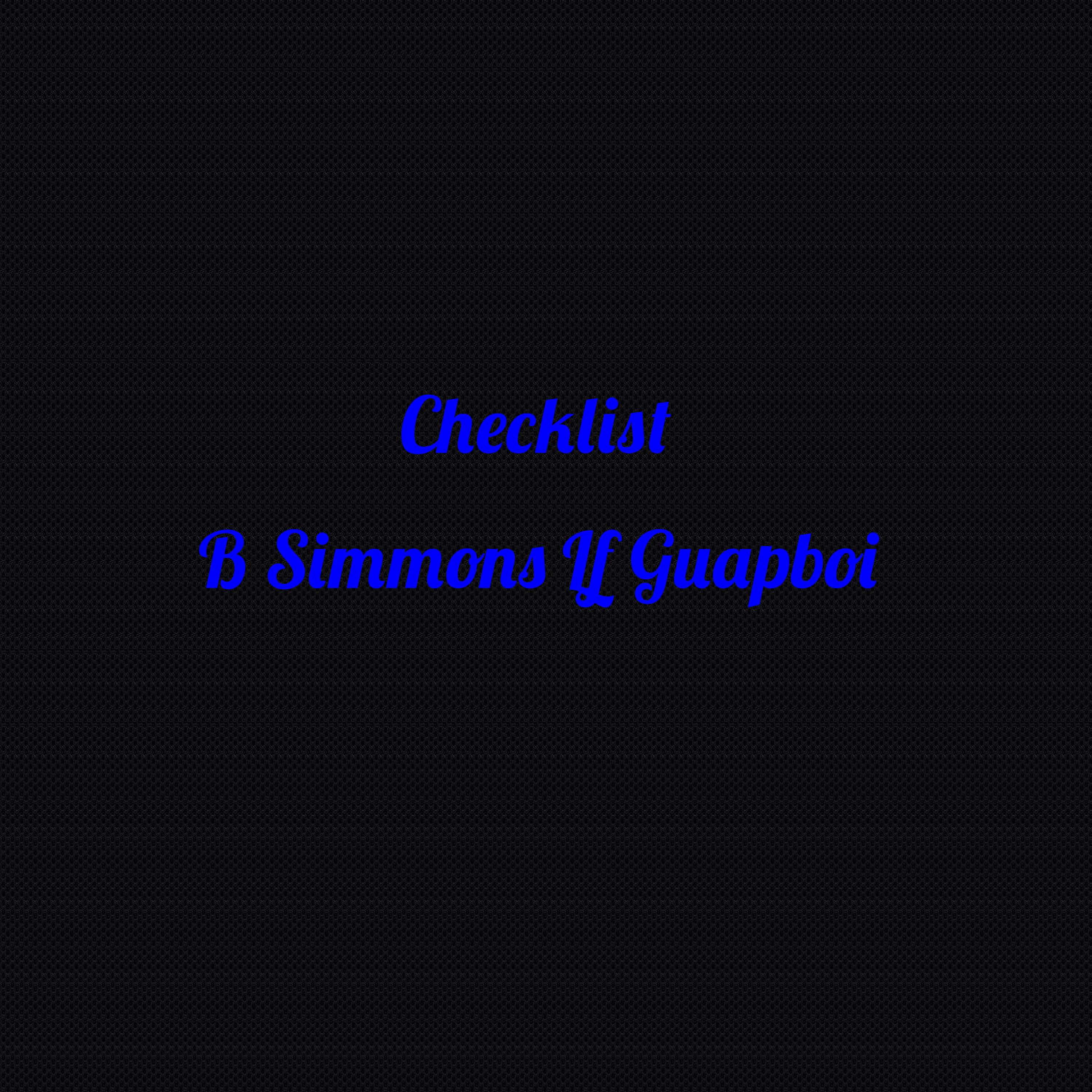 checklist artwork