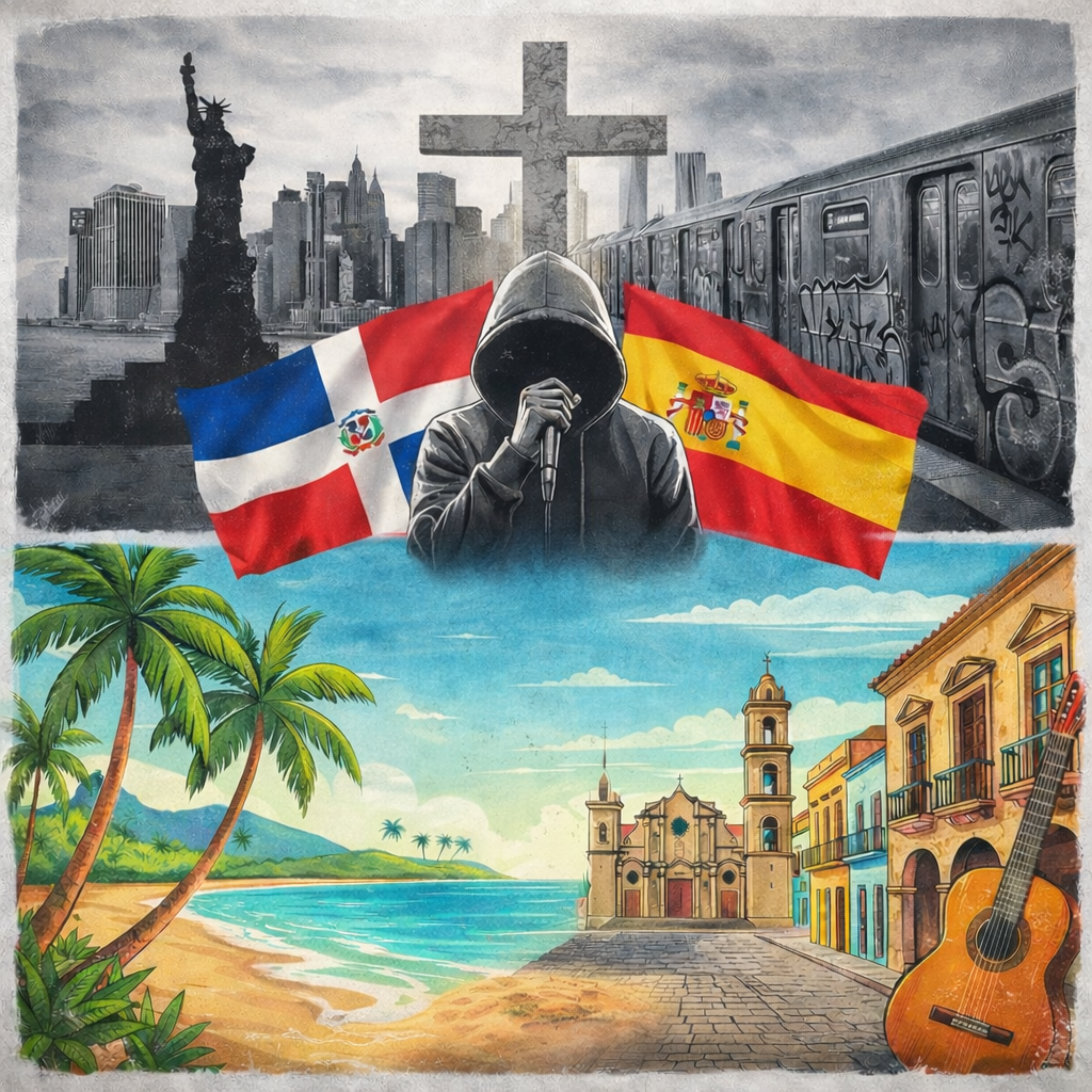 Two Roads, One Cross artwork