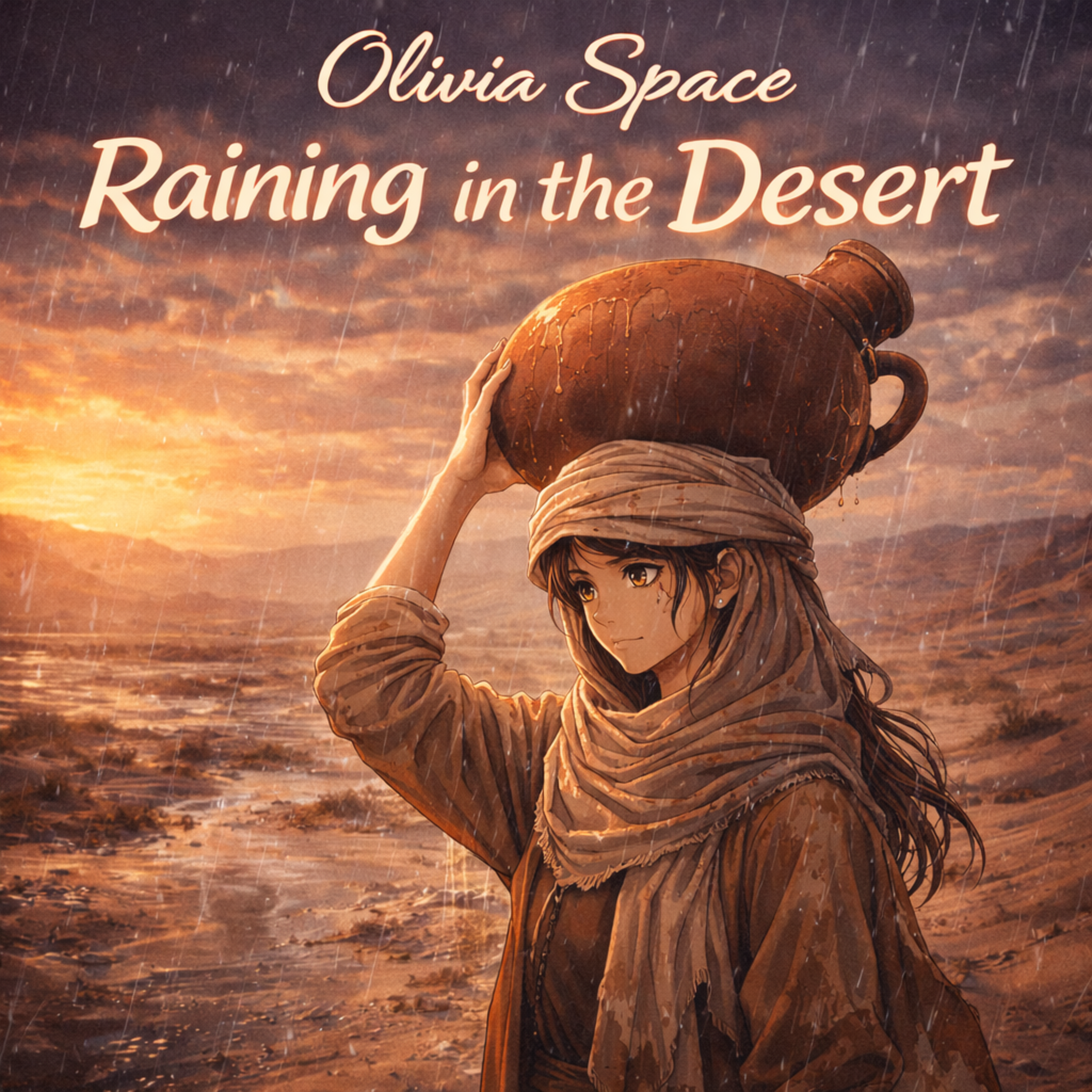 raining in the desert artwork
