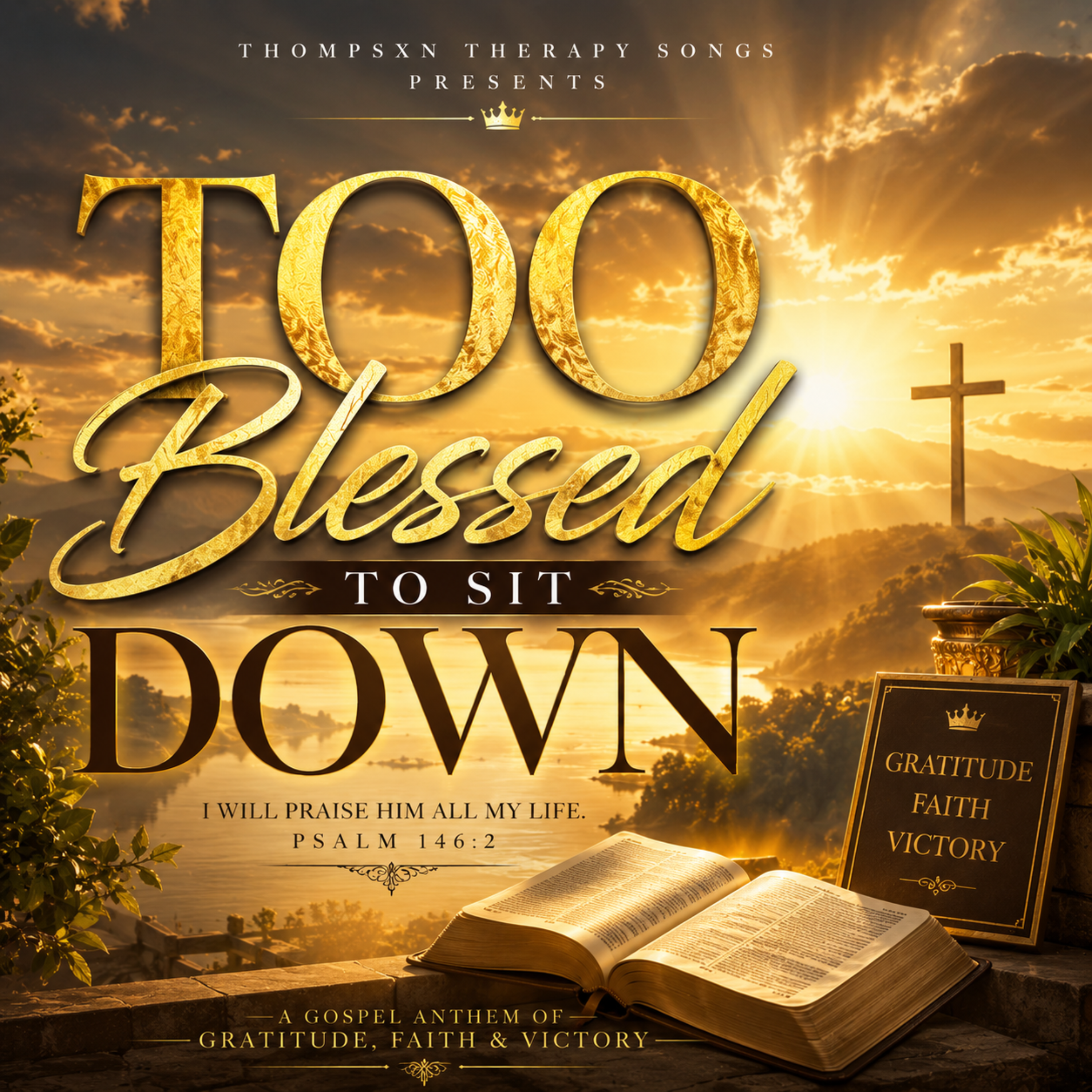 Too Blessed To Sit Down by Thompsxn Therapy cover art