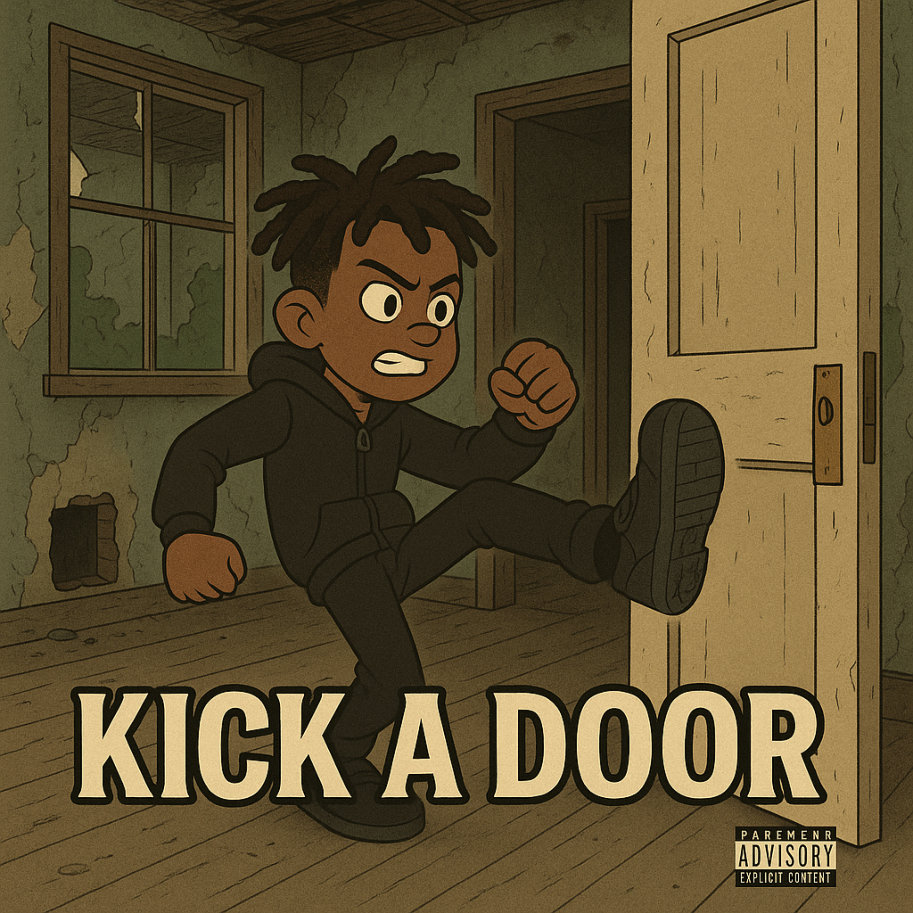 kick a door artwork