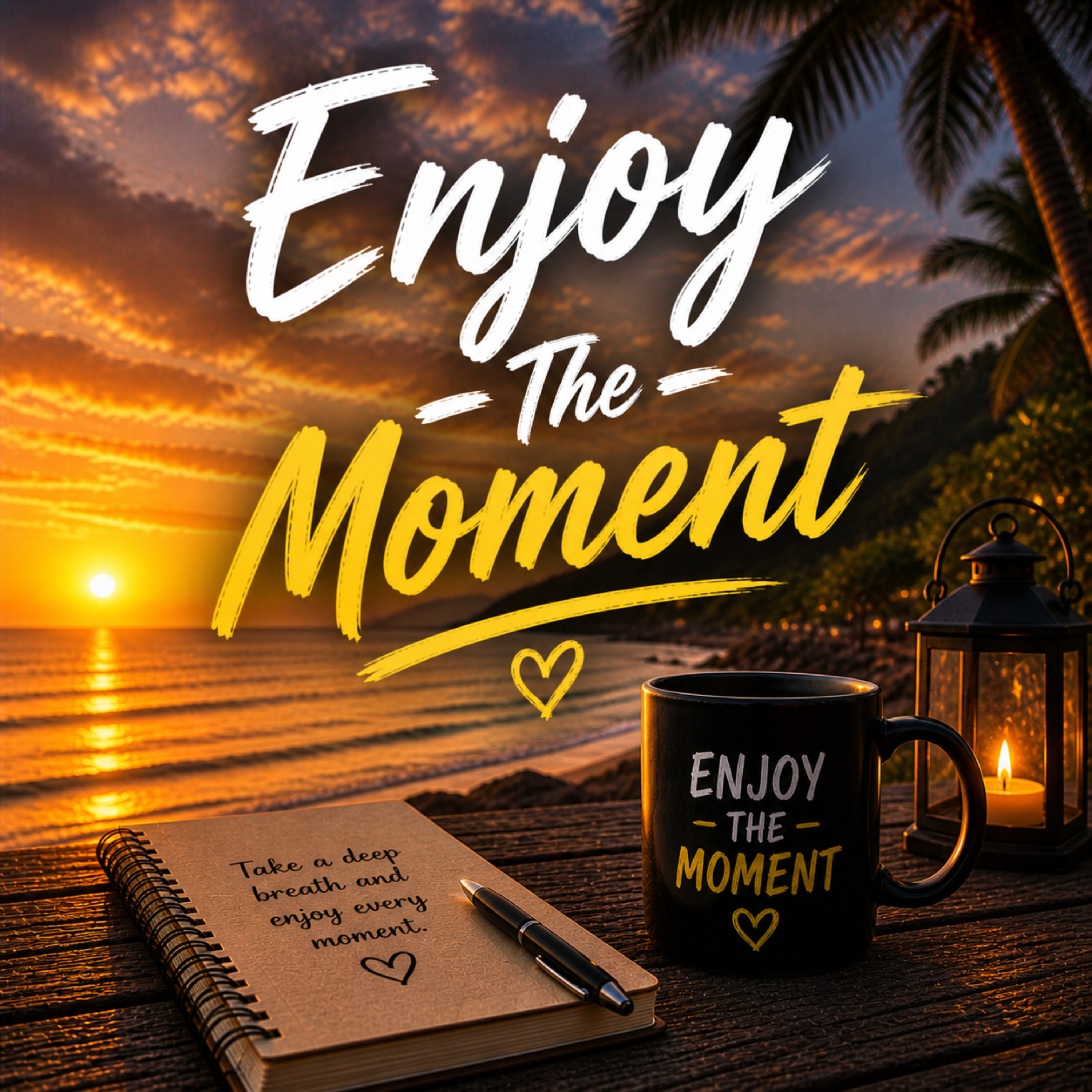 enjoy the moment artwork