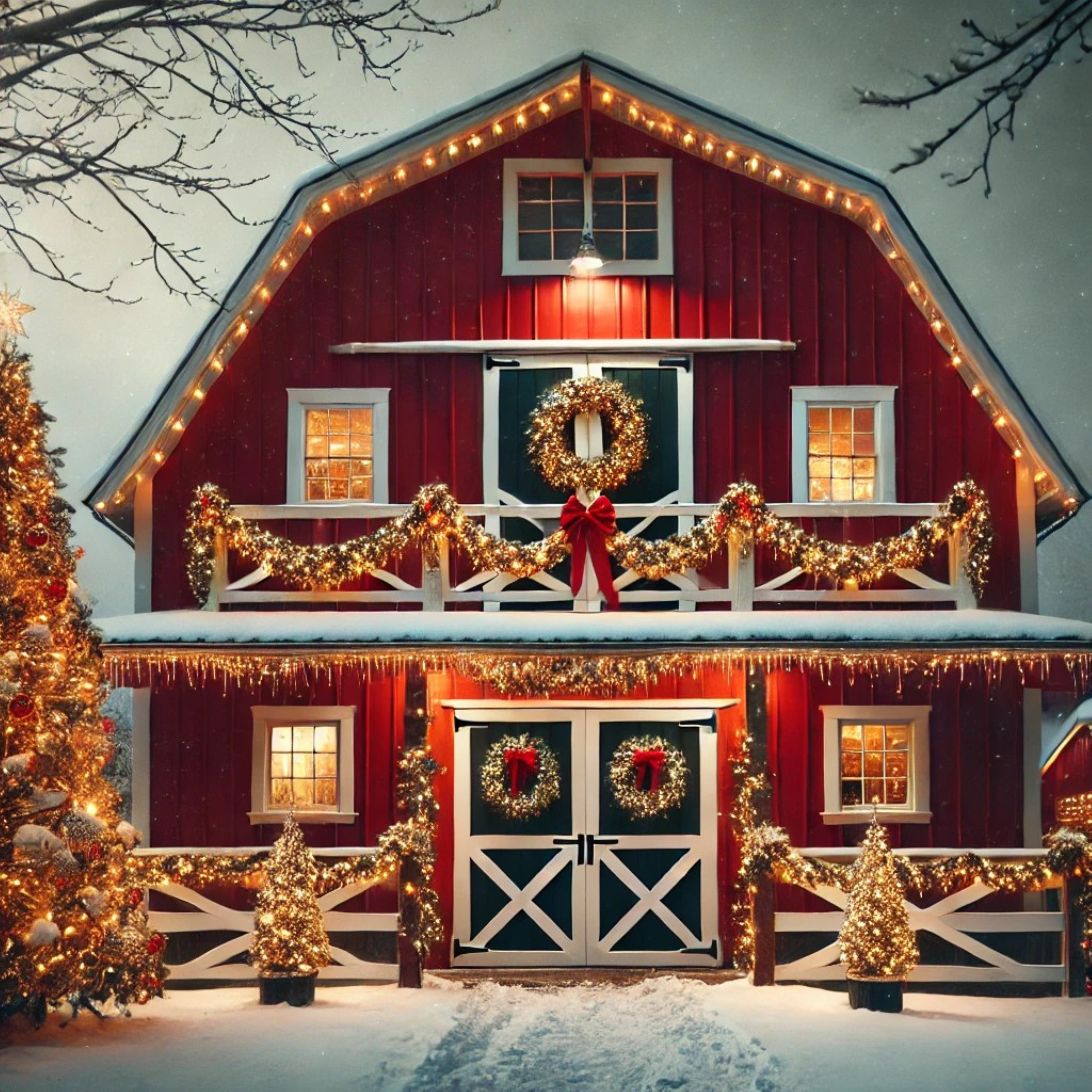 LoFi Christmas Farm Dream artwork