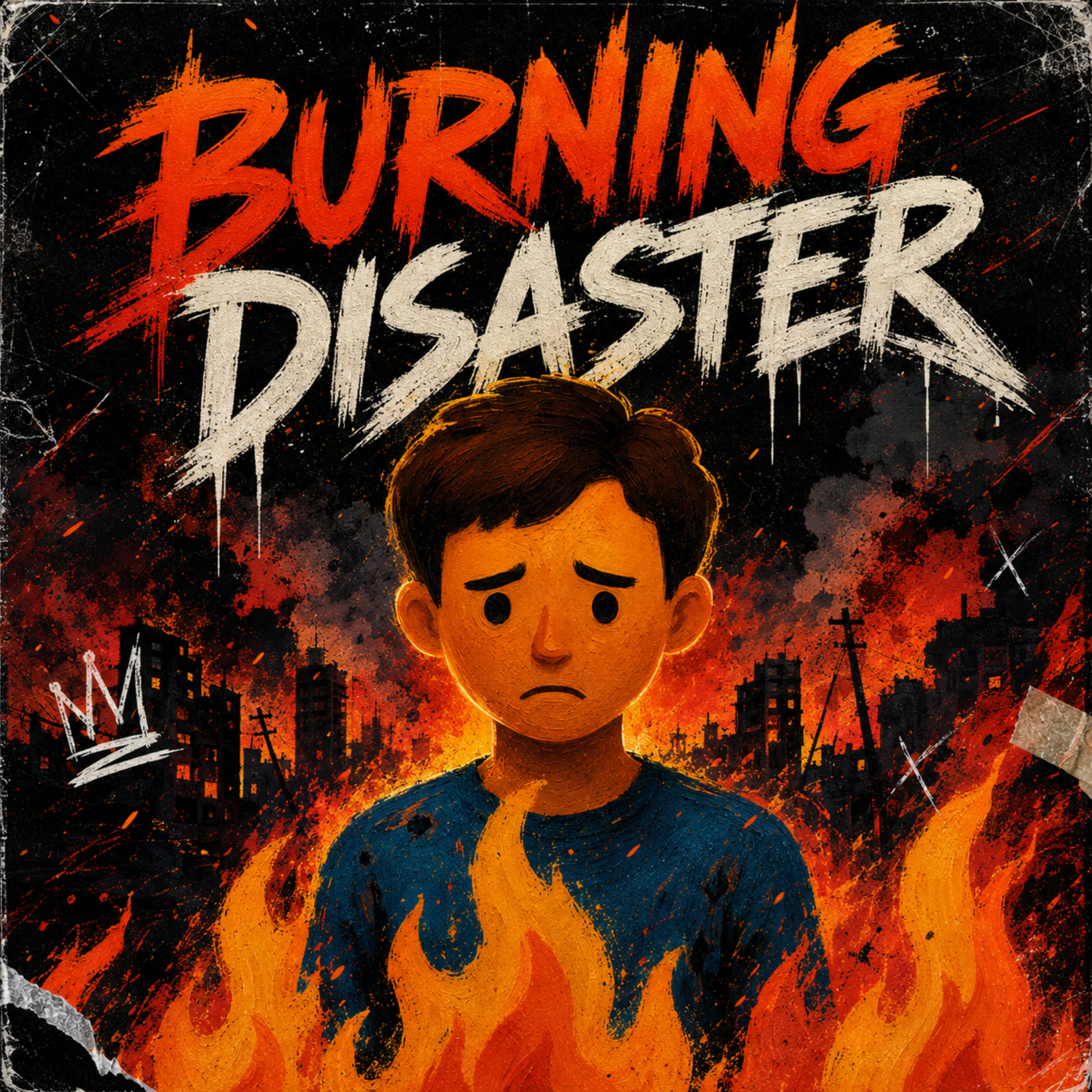 Burning Disaster by Adrian Vickery cover art