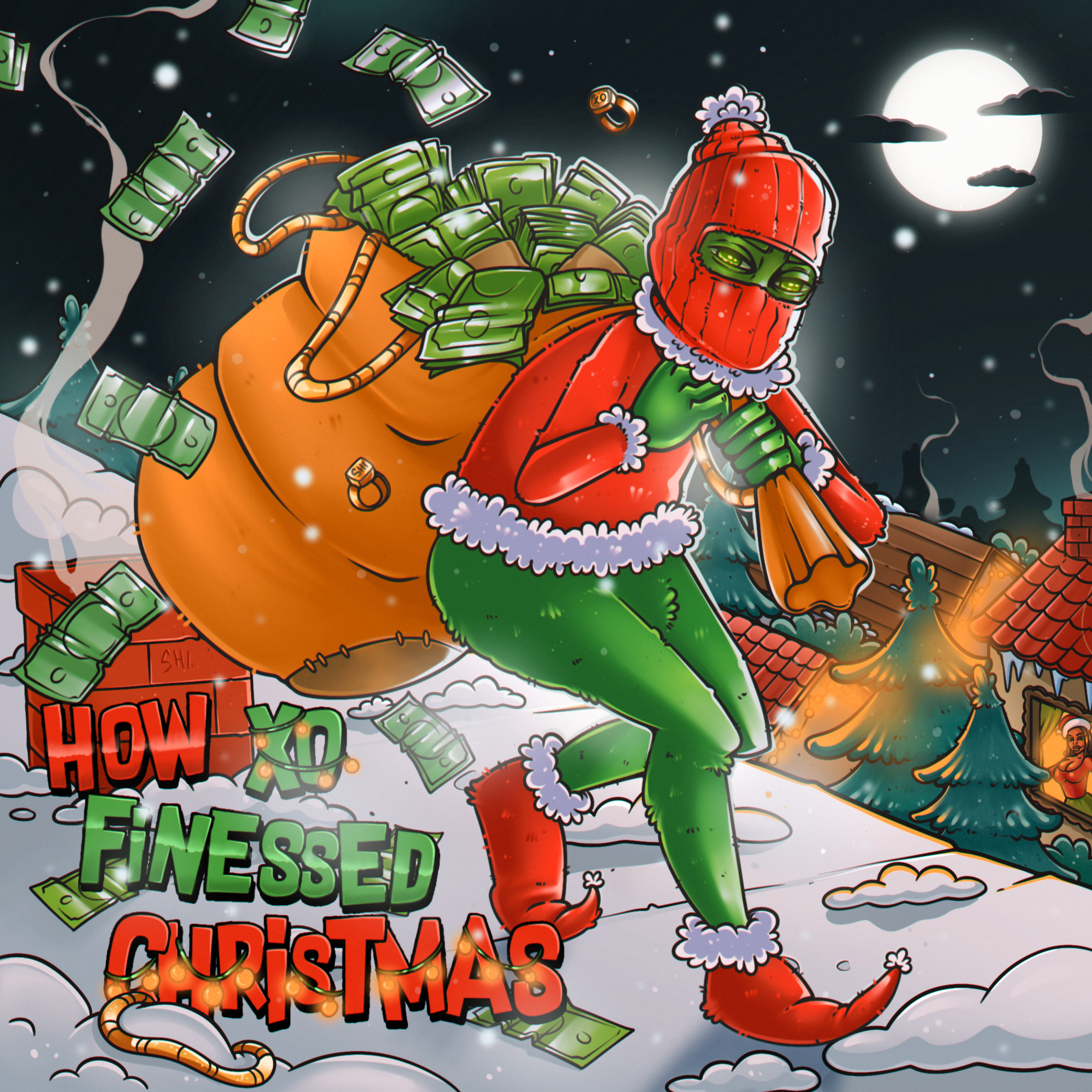 How Xo Finessed Christmas artwork