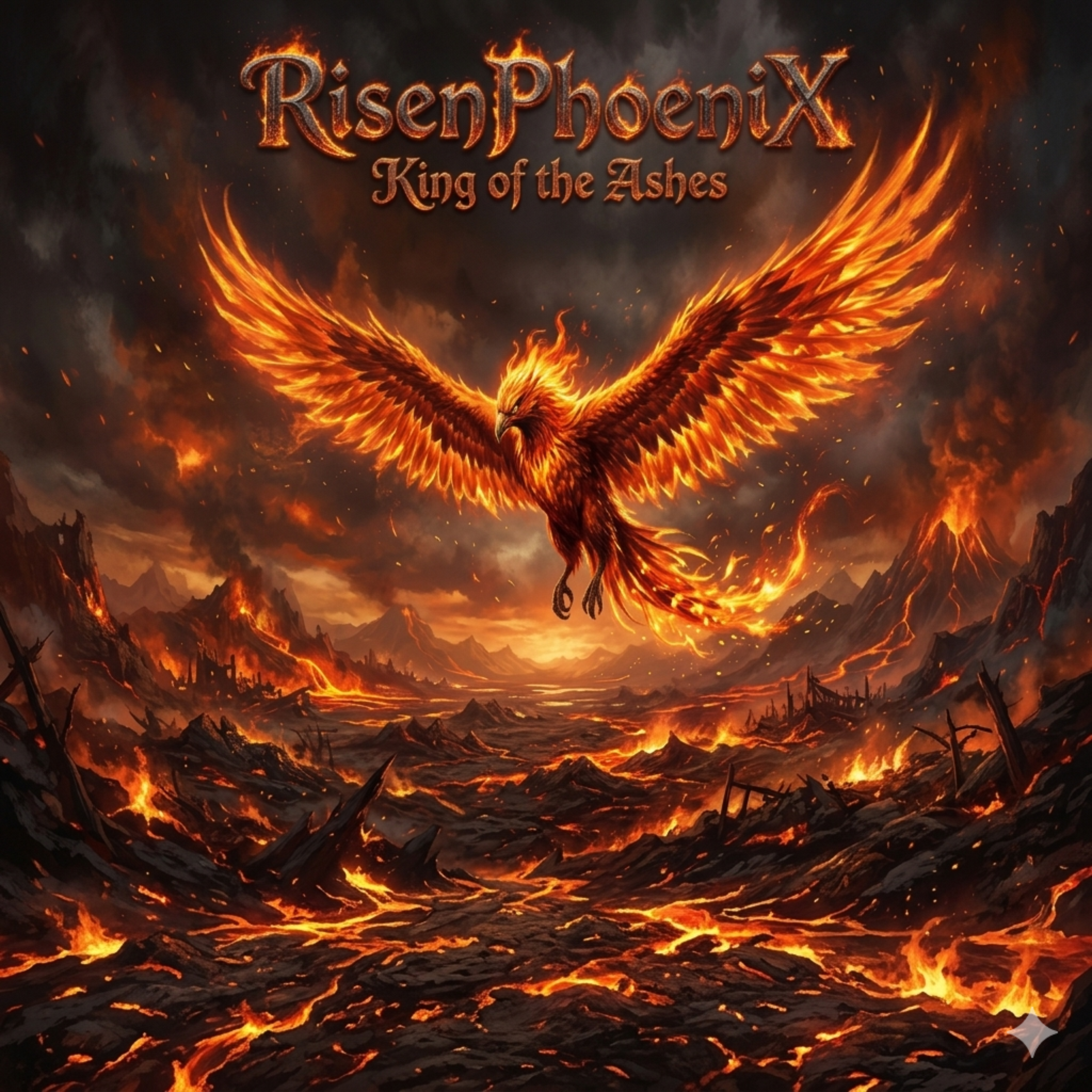 King of the Ashes by RisenPhoeniX cover art