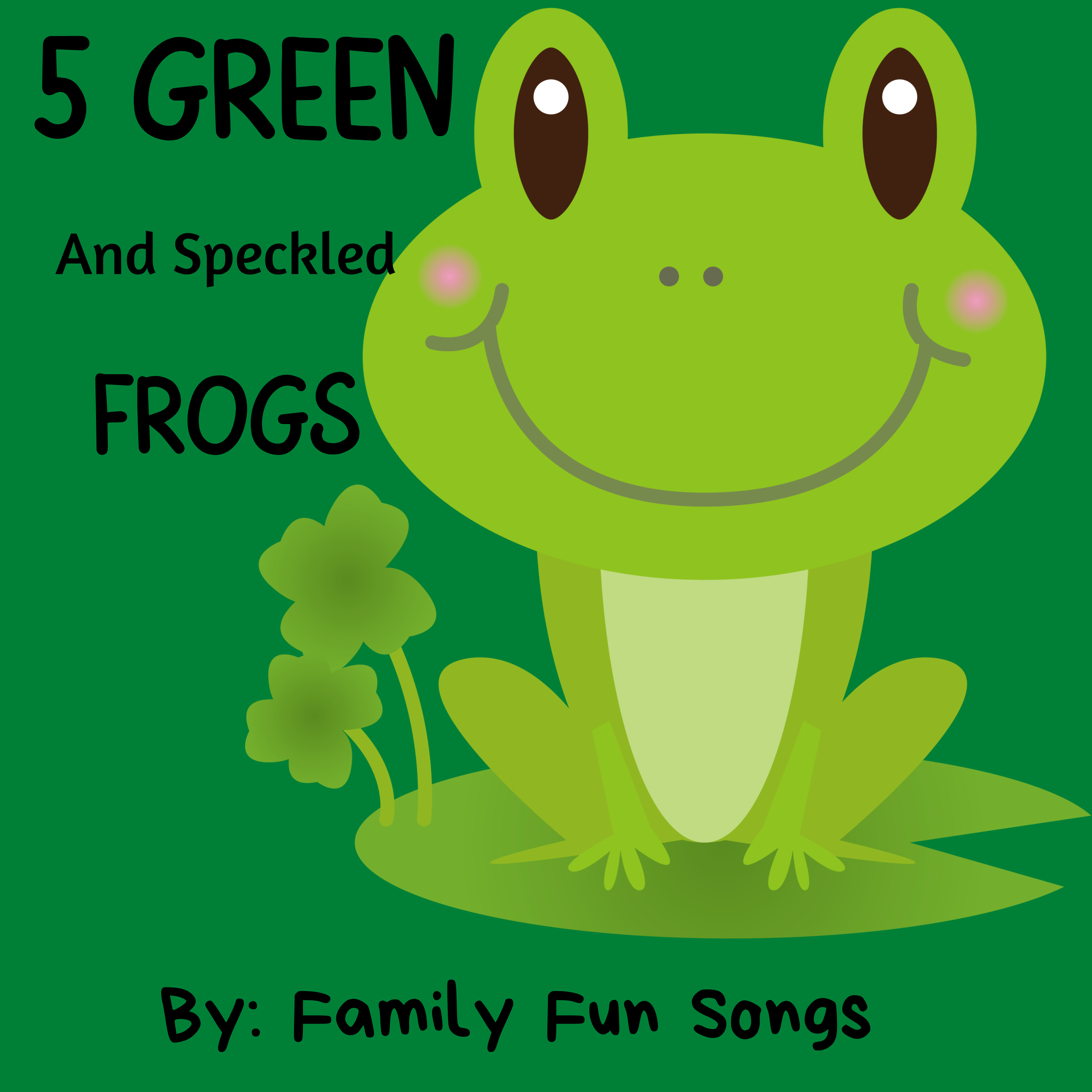 Five Green and Speckled Frogs artwork