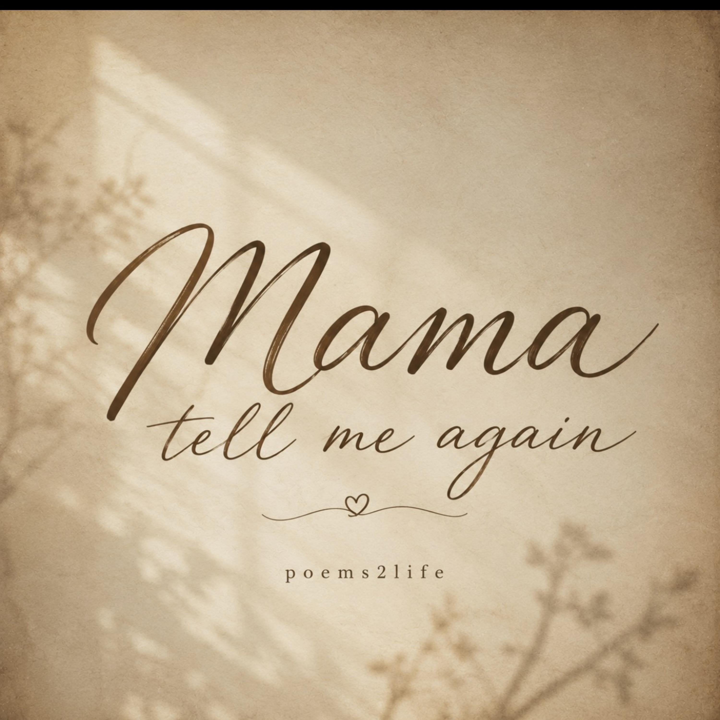 Mama, Tell Me Again by poems2life cover art