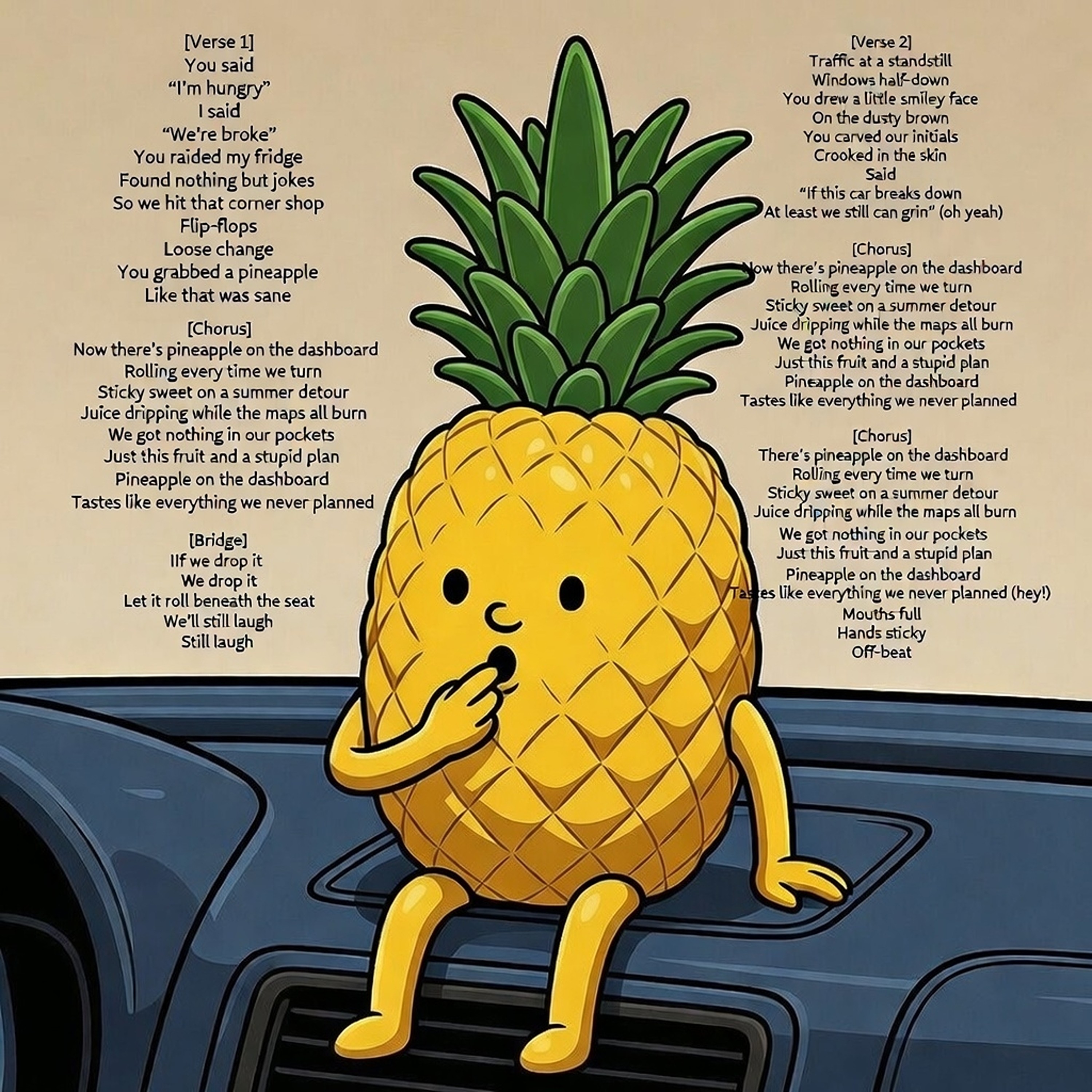 Pineapple on the Dashboard artwork