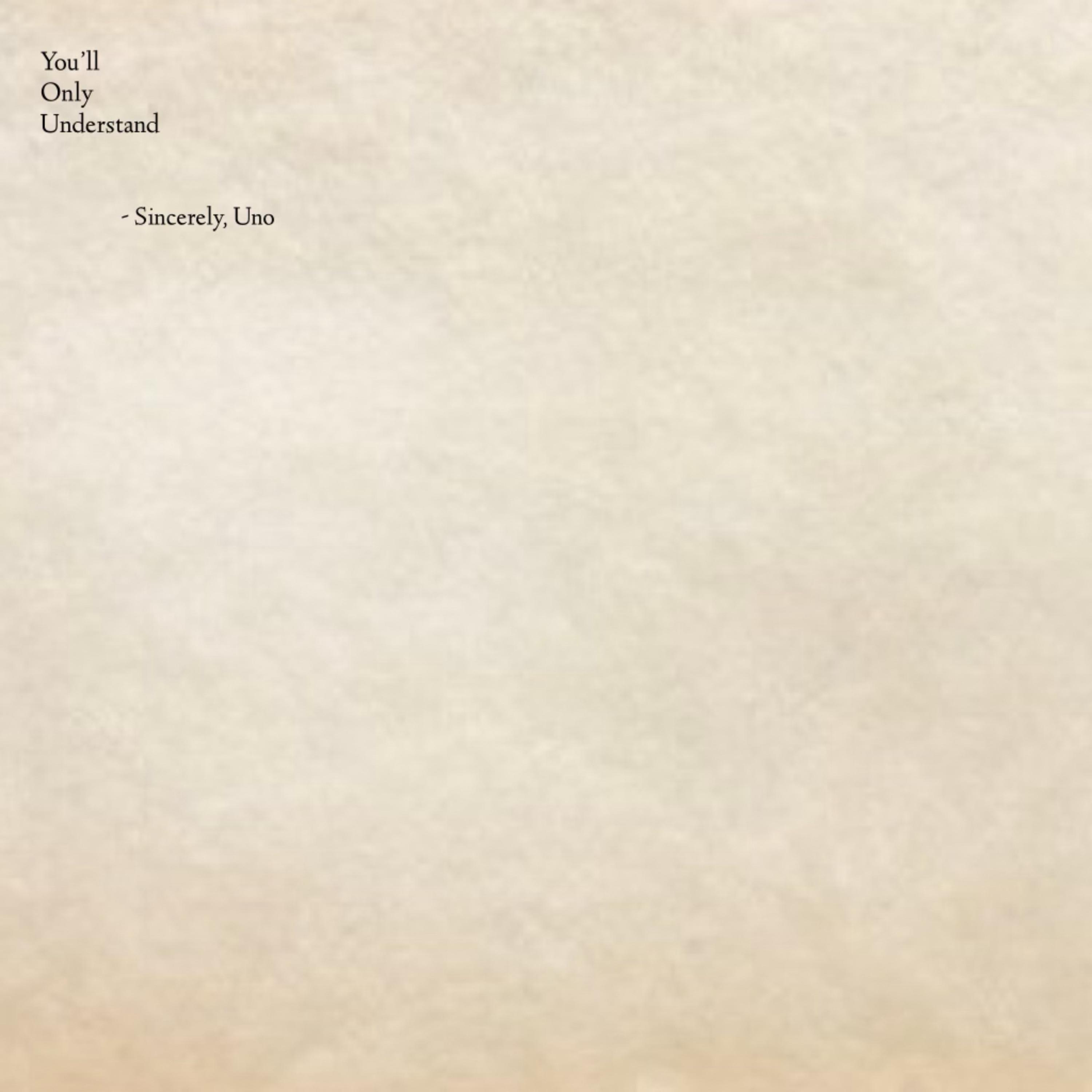 First letter @1:45 artwork