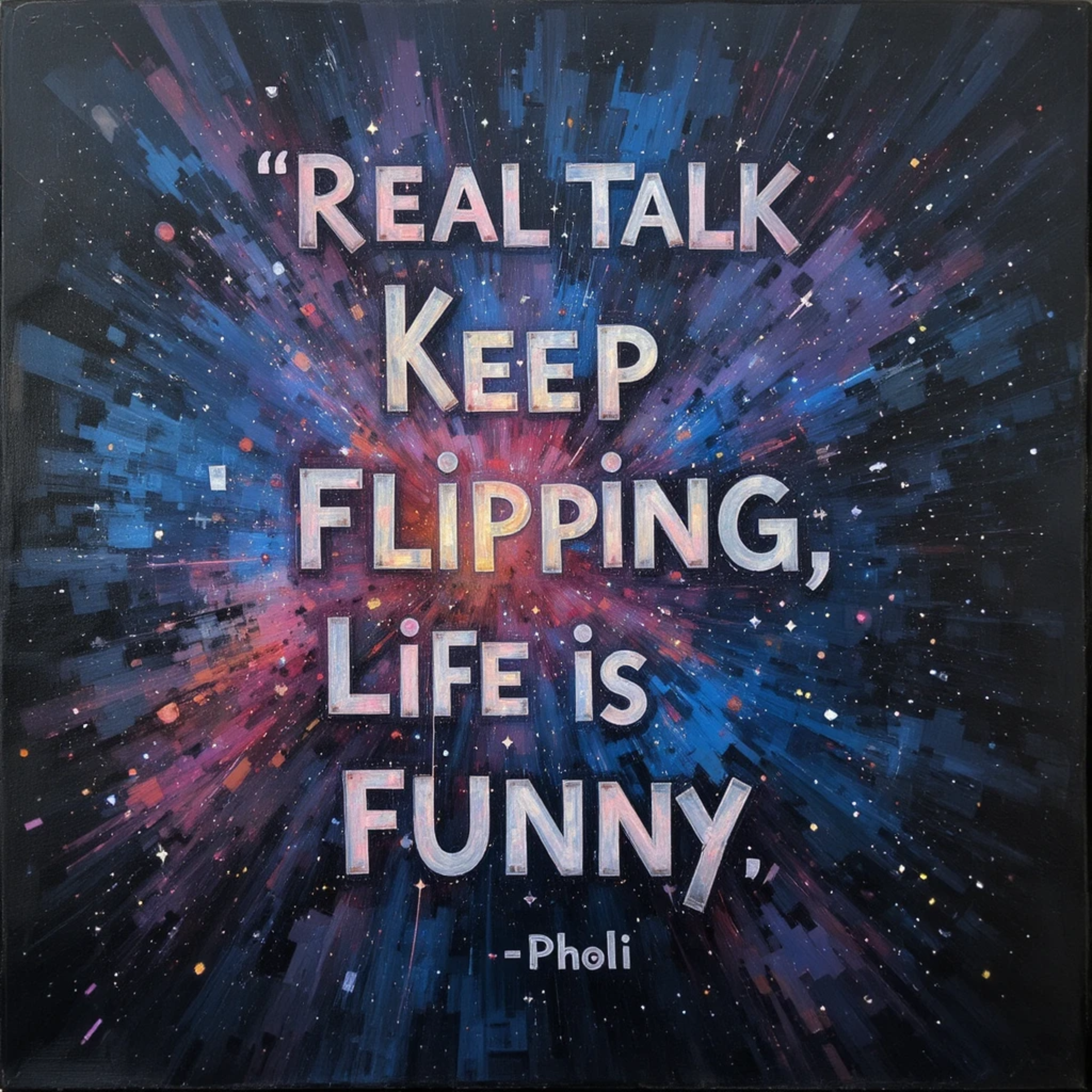 Real Talk Keep Flipping, Life Is Funny by Pholi