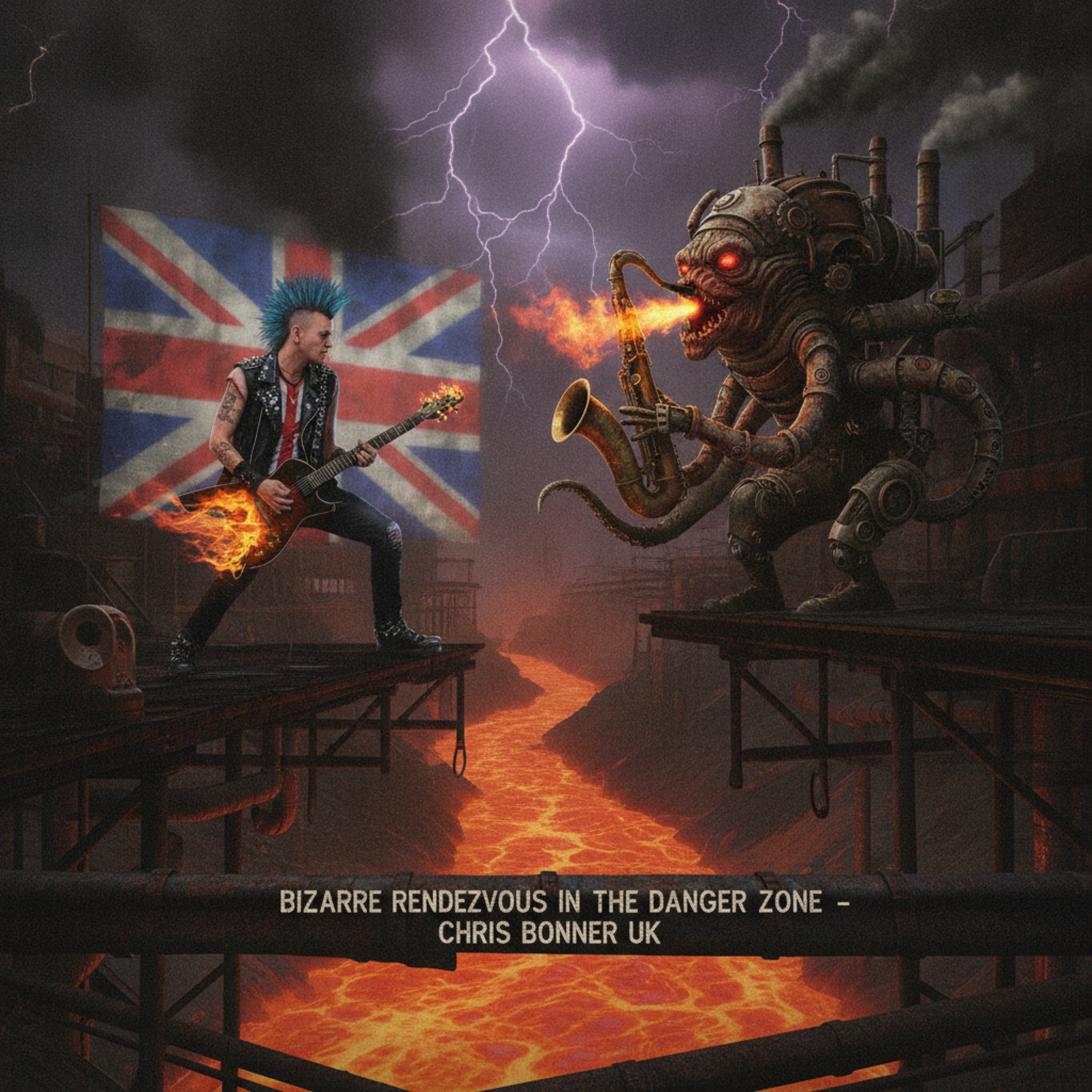 Bizarre Rendezvous in the Danger Zone by Chris Bonner UK cover art