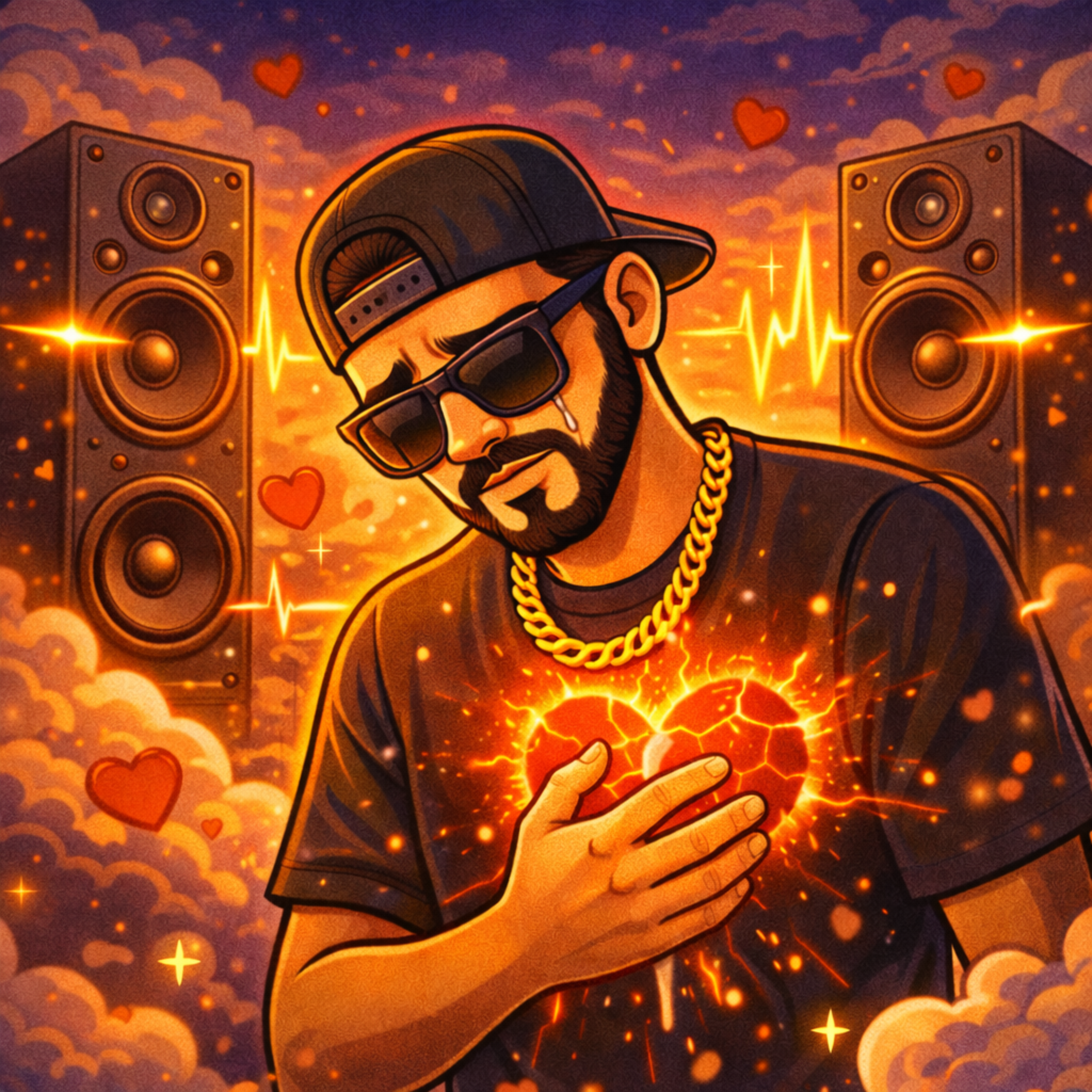 Rajada no coração artwork