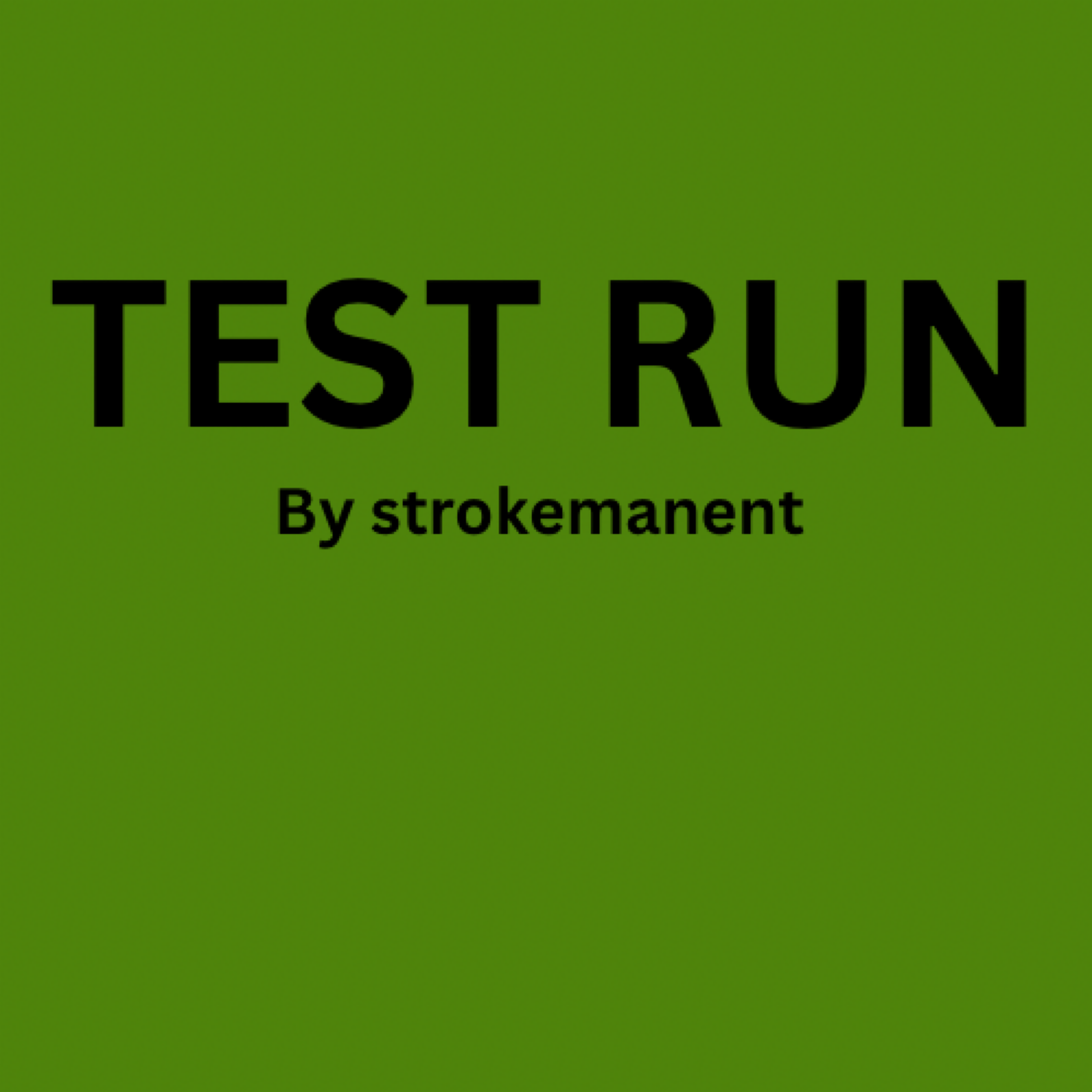 Test Run artwork