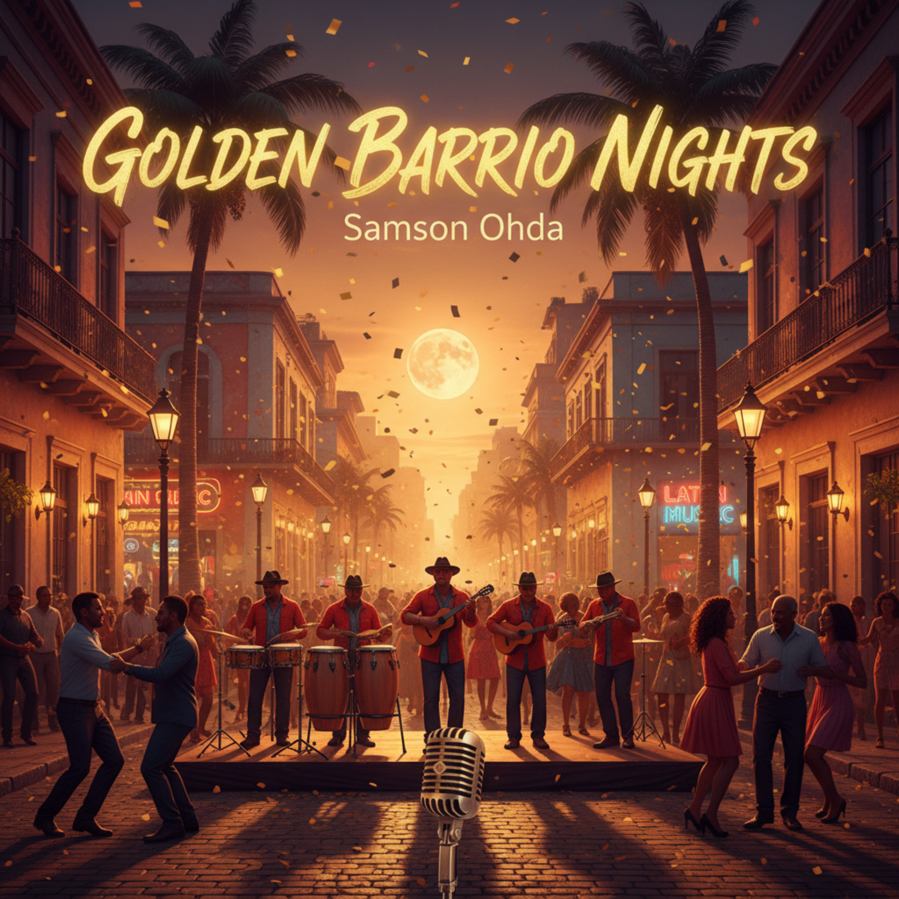 Golden Barrio Nights by Samson Ohda  cover art