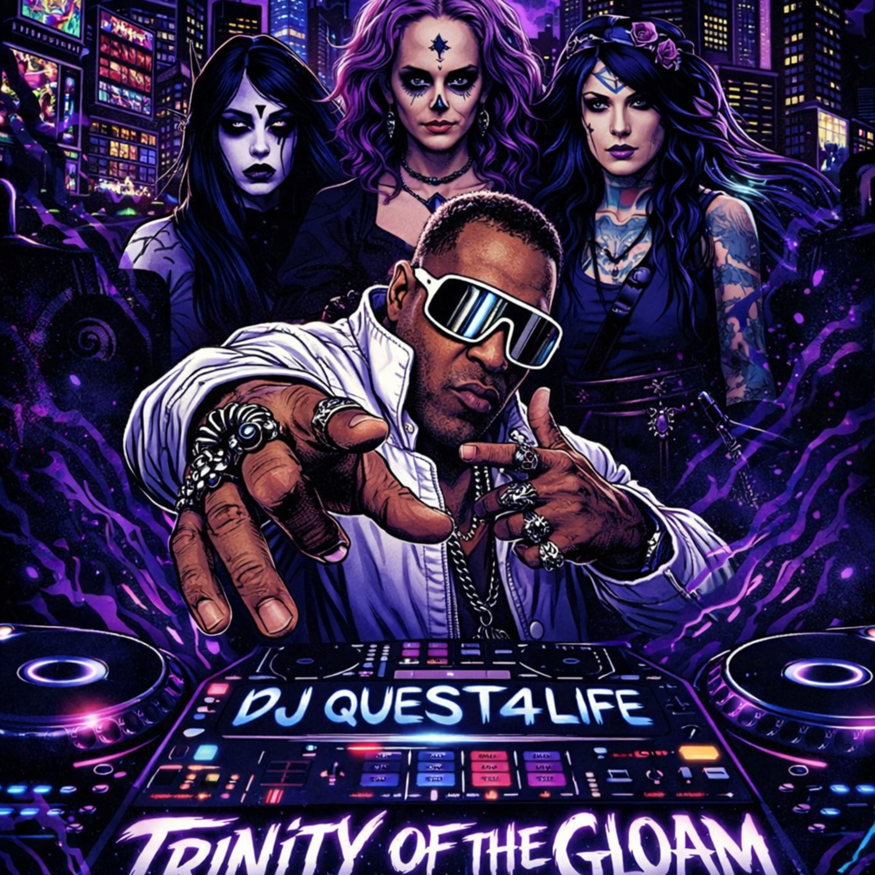 TRINITY OF THE GLOAM by QUEST4LIFE AKA EL NEGRO KALIENTE cover art