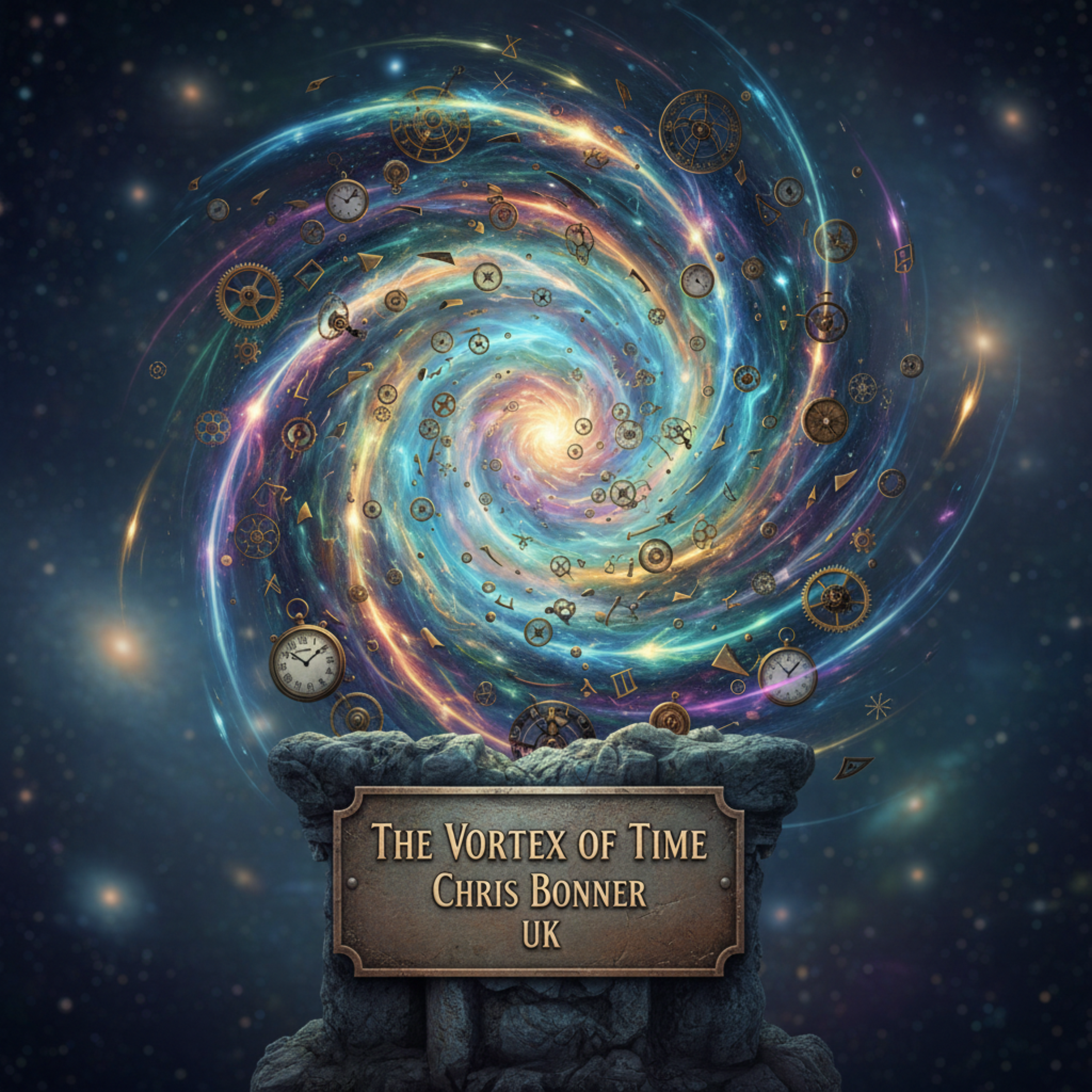 The Vortex of Time by Chris Bonner UK cover art