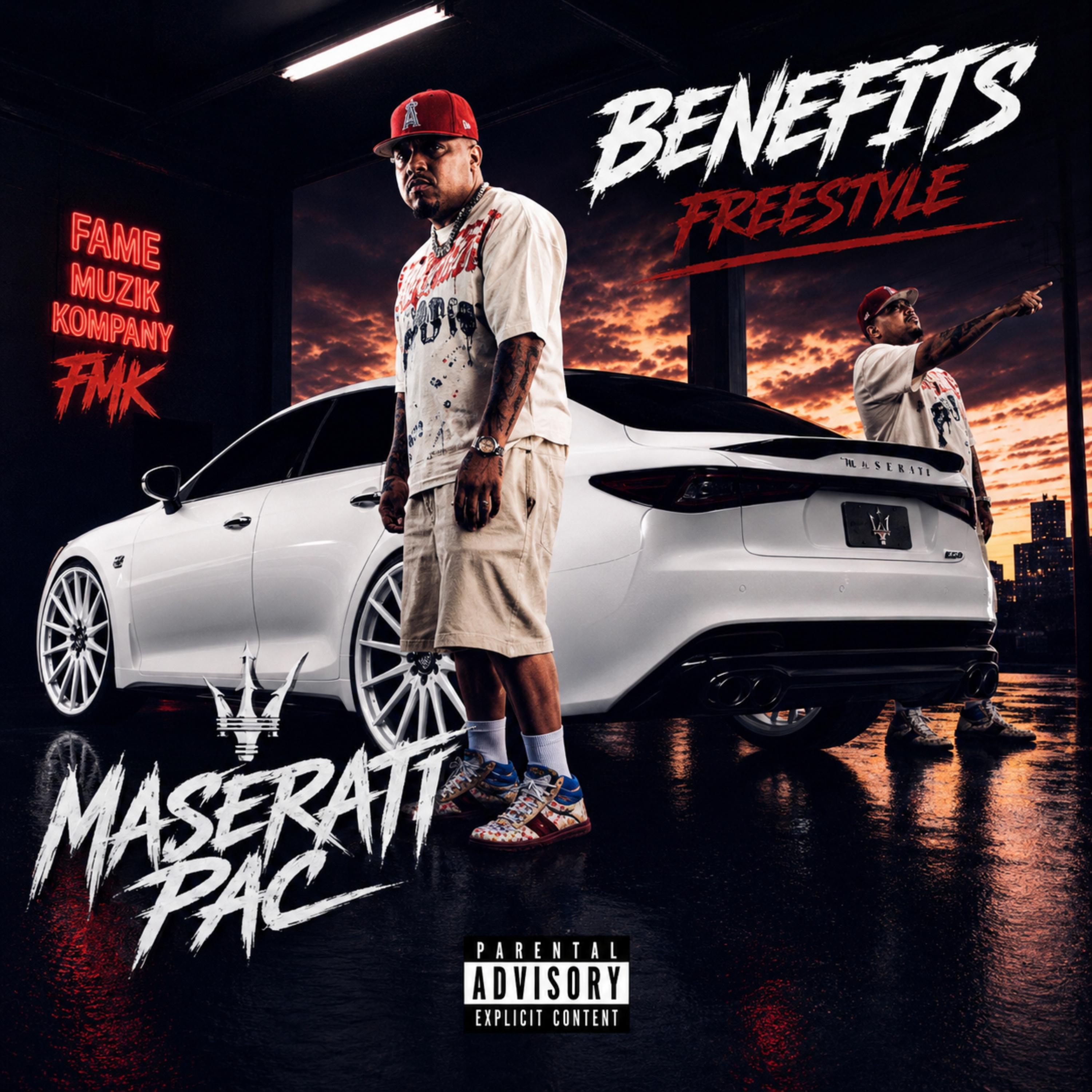 BENEFITS (FREESTYLE) by Maserati Pac cover art