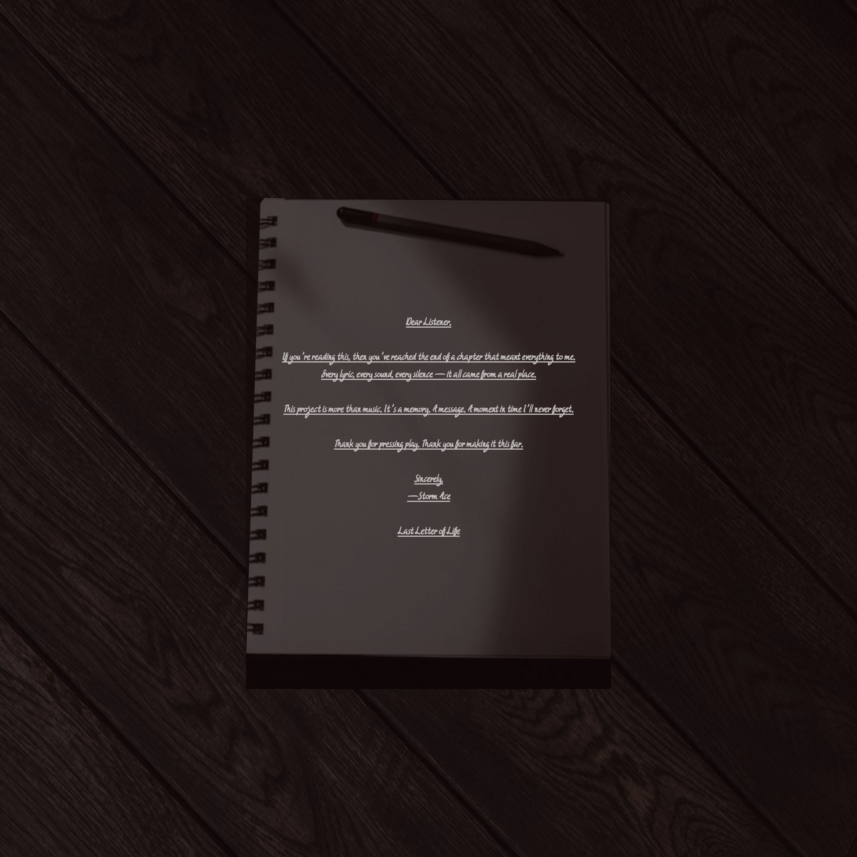 Last Letter Of Life artwork