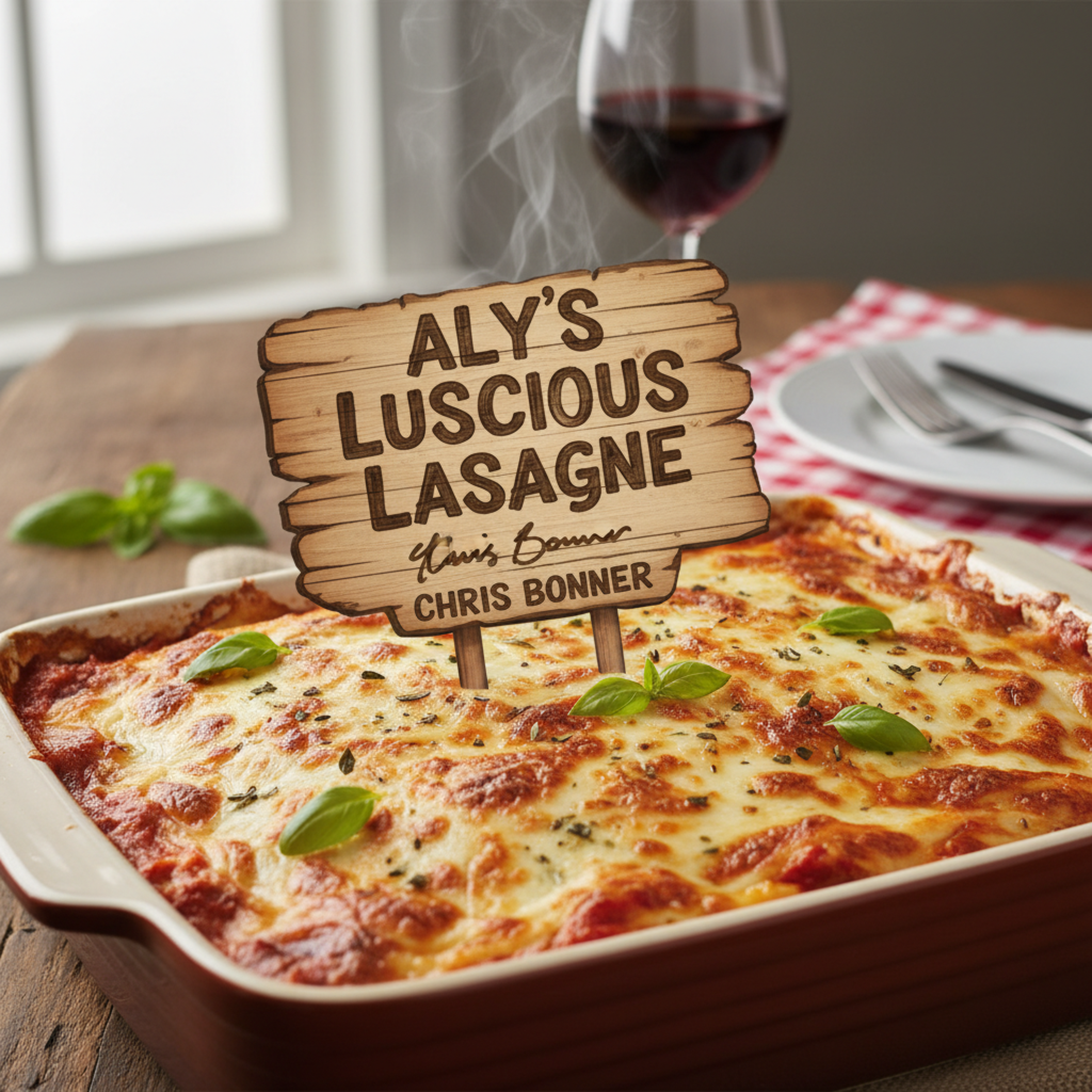 Aly’s Luscious Lasagne by Chris Bonner UK cover art