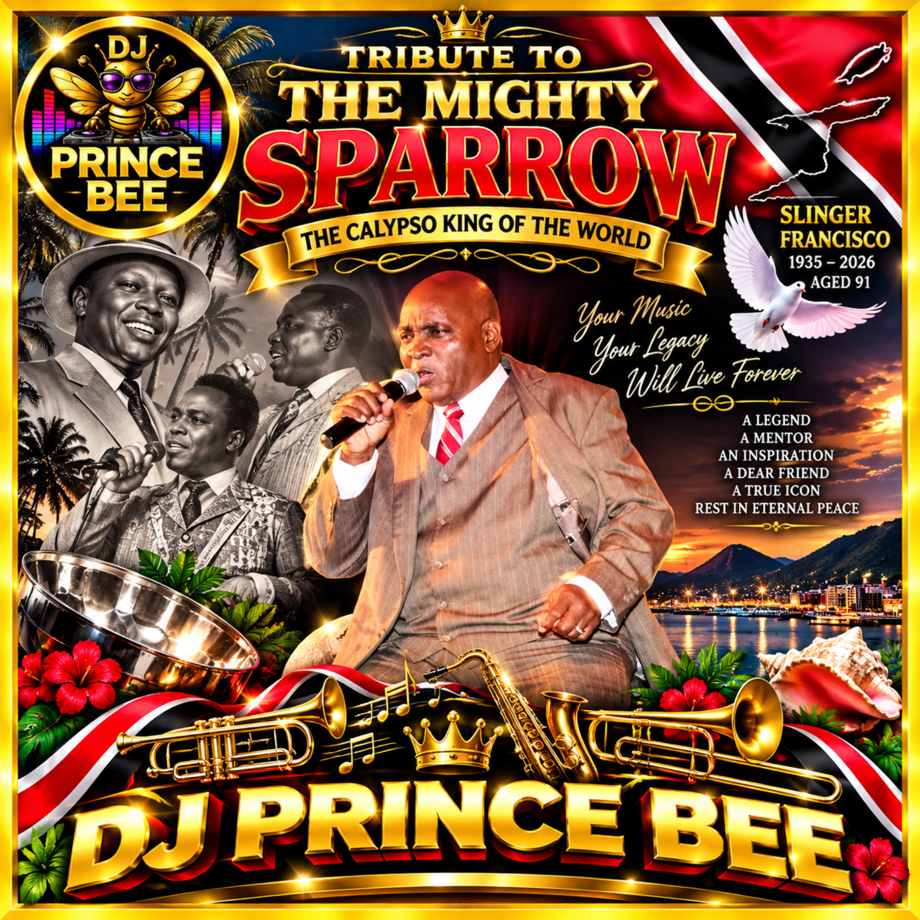 Tribute To The Mighty Sparrow by DJ PRINCE BEE cover art