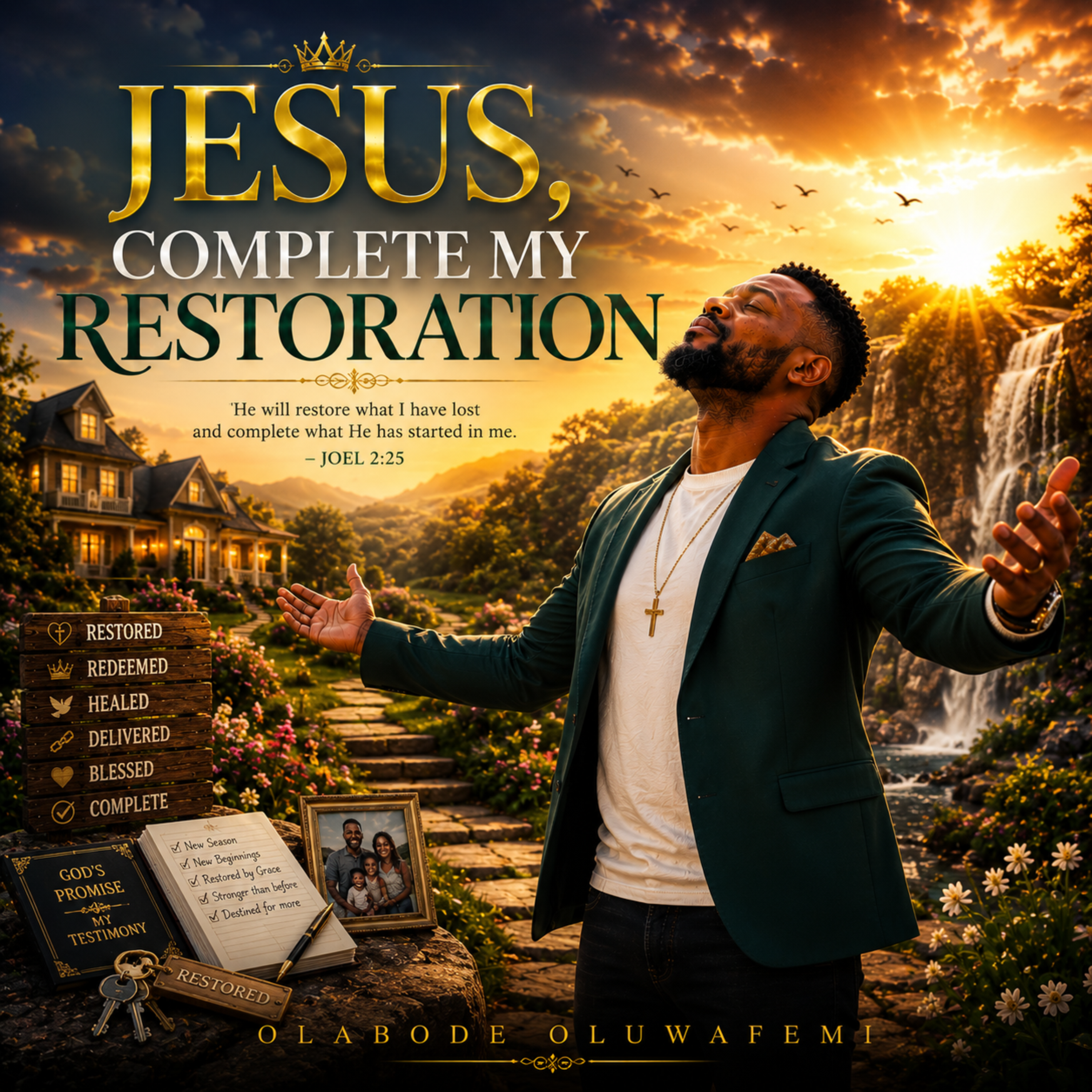 Jesus, Complete My Restoration by olabode oluwafemi cover art