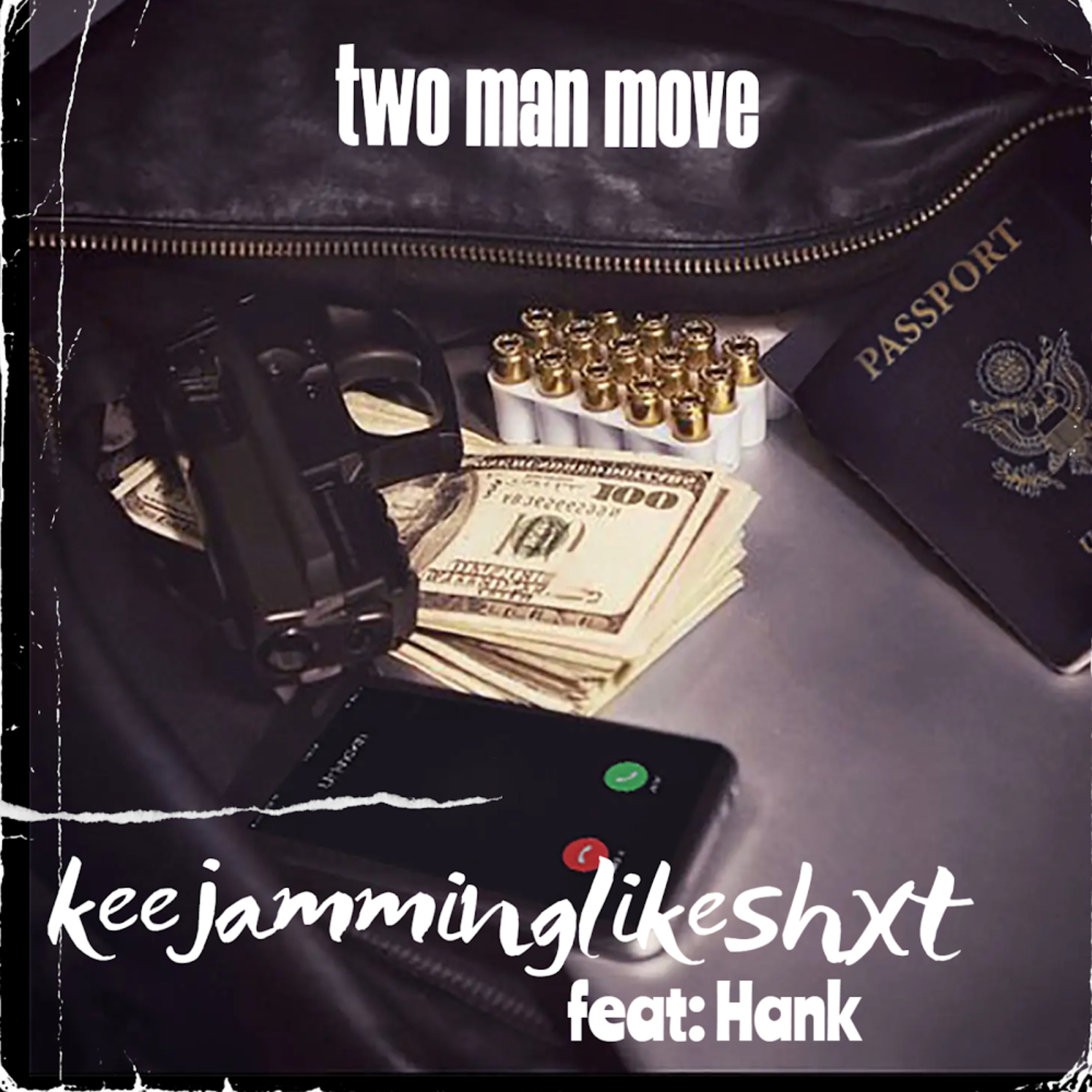 Two man move artwork