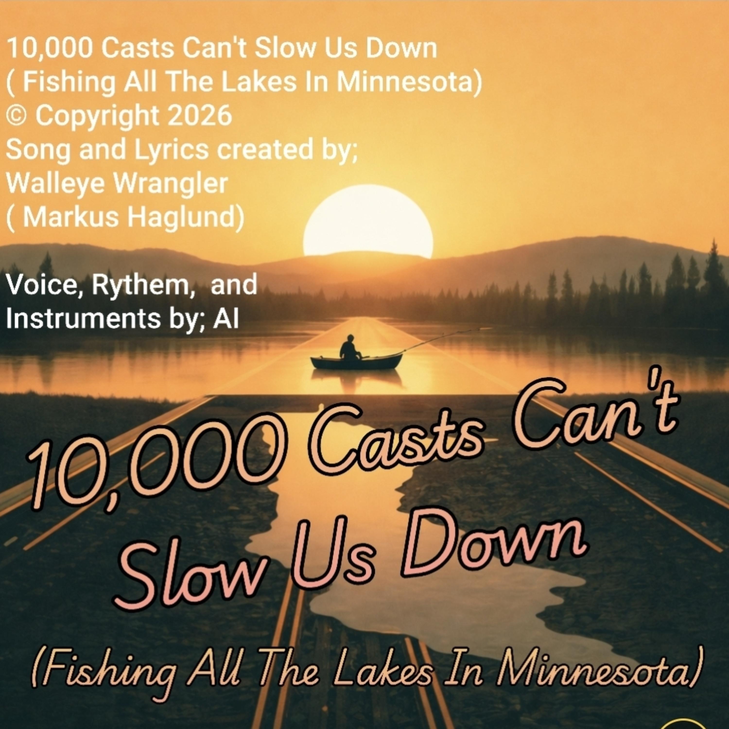 10,000 Casts Can't Slow Us Down ( Fishing All The Lakes In Minnesota) artwork