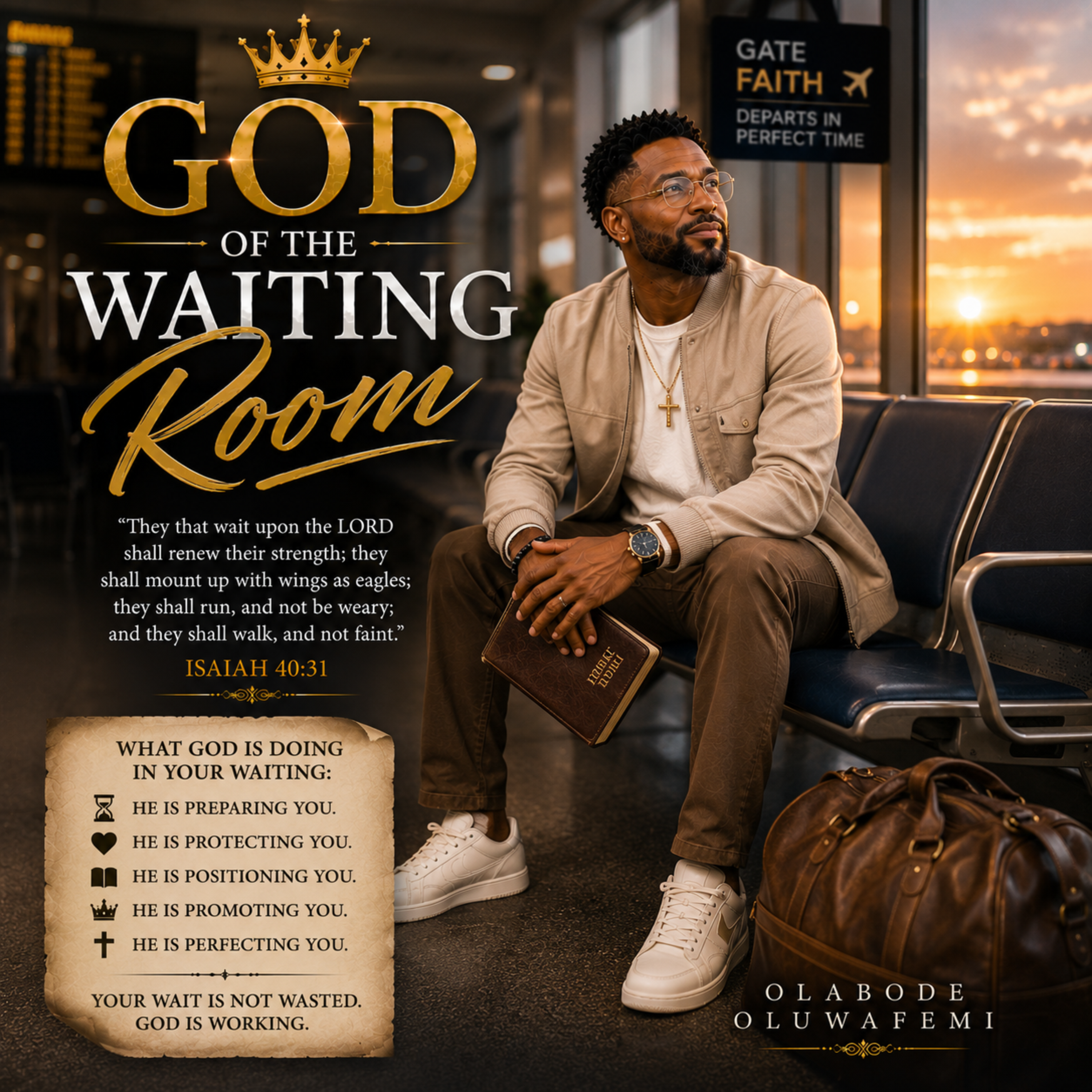 God of the Waiting Room by olabode oluwafemi cover art