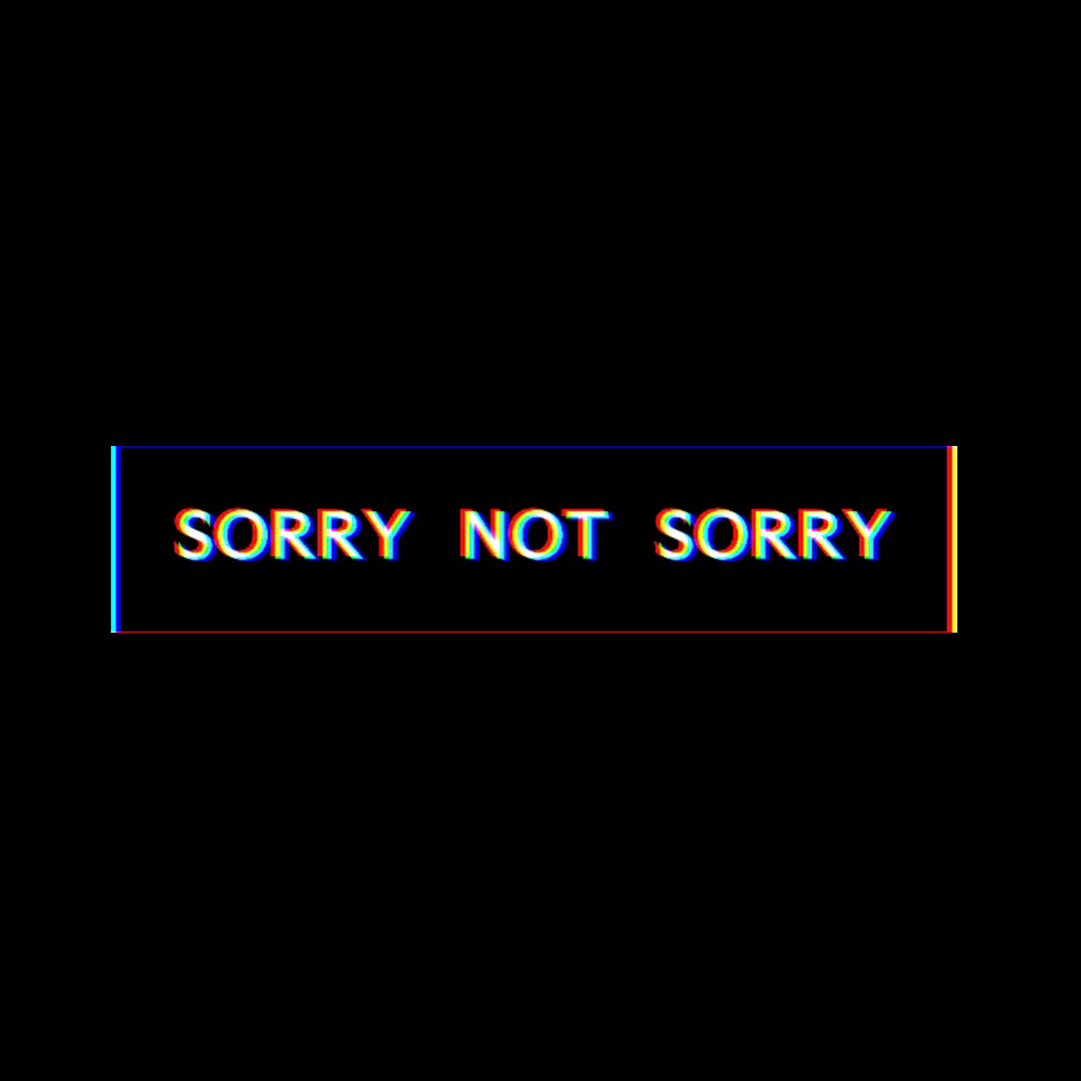 sorry not sorry artwork