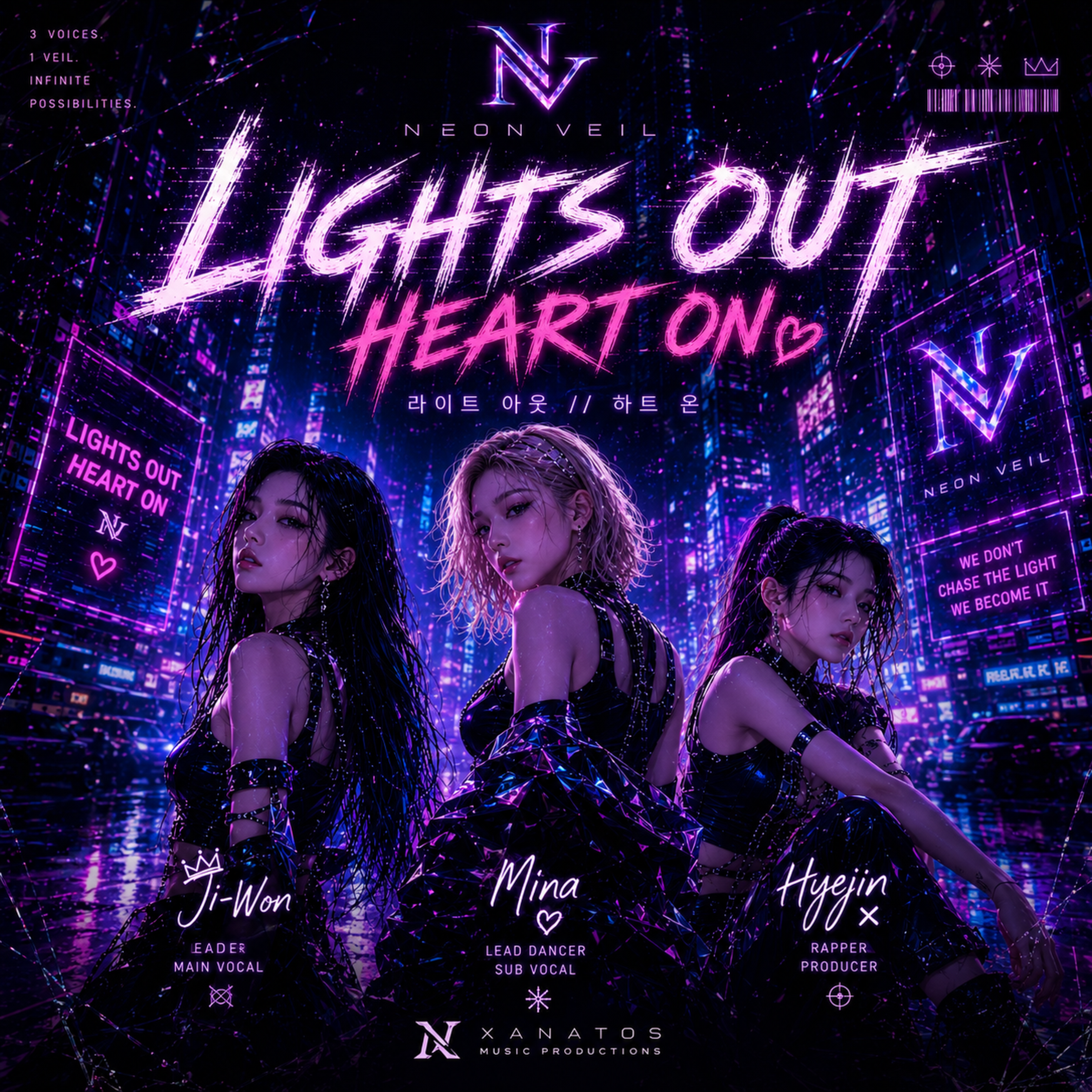 Lights Out Heart On - Neon Veil by Xanatos cover art
