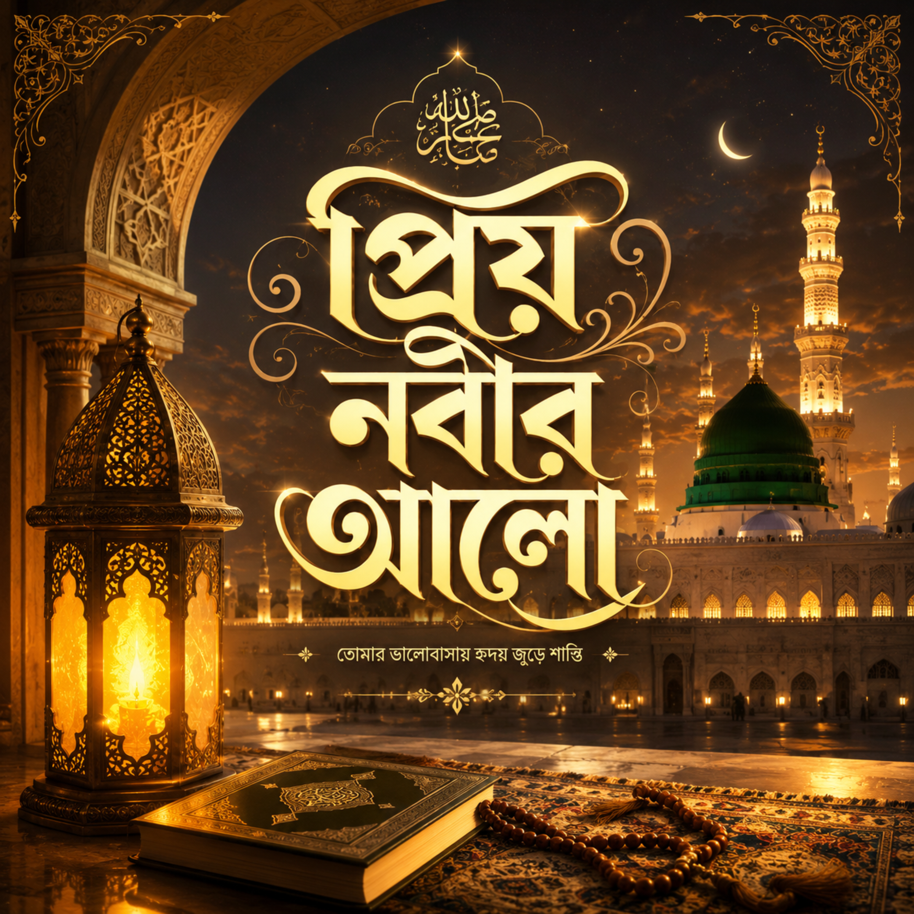 প্রিয় নবীর আলো (Priyo Nobir Alo) by Hafizur Rahman Siddique cover art