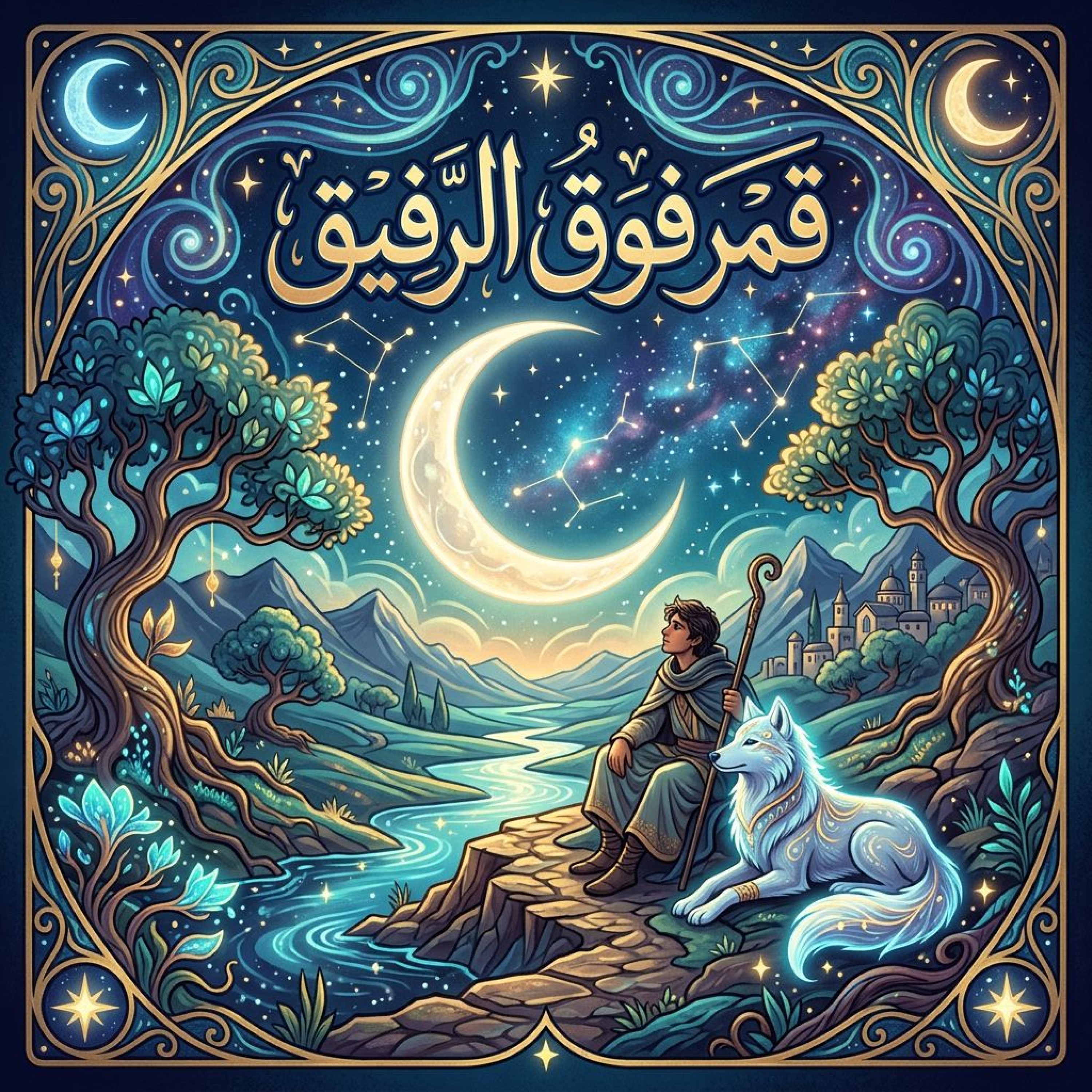 قمر فوق الرفيق by Lunbi cover art